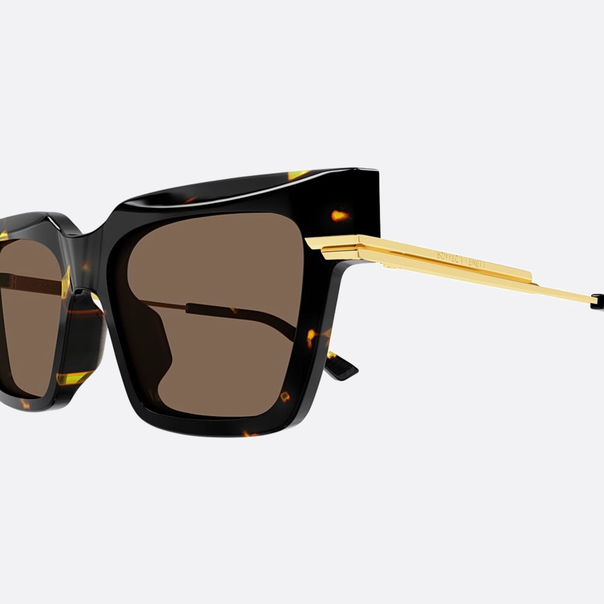 Bottega 53mm Veneta Havana Squared Woman Sunglasses - Lifestyle Shot