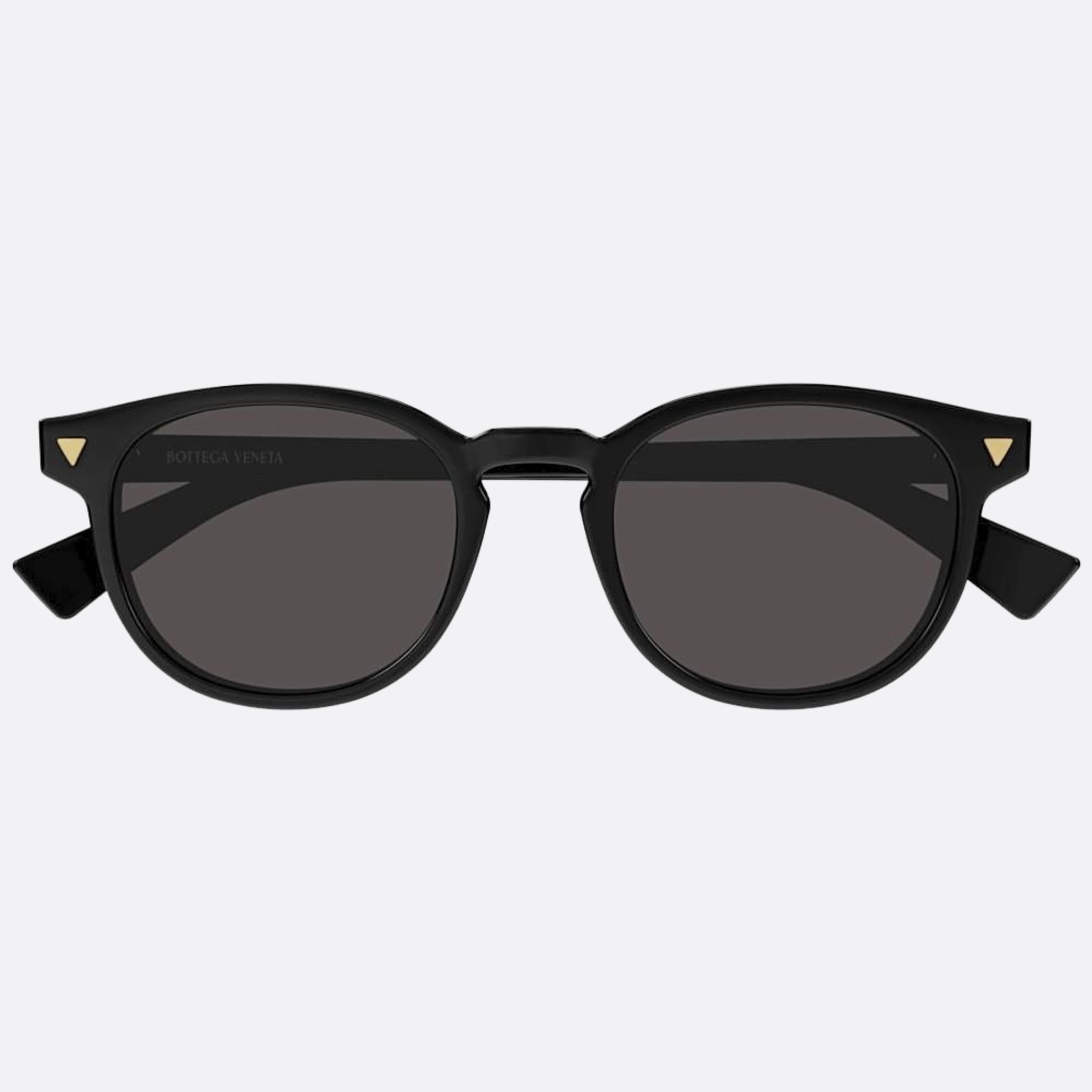 Bottega 50mm Veneta Black Round Man Sunglasses - Main View