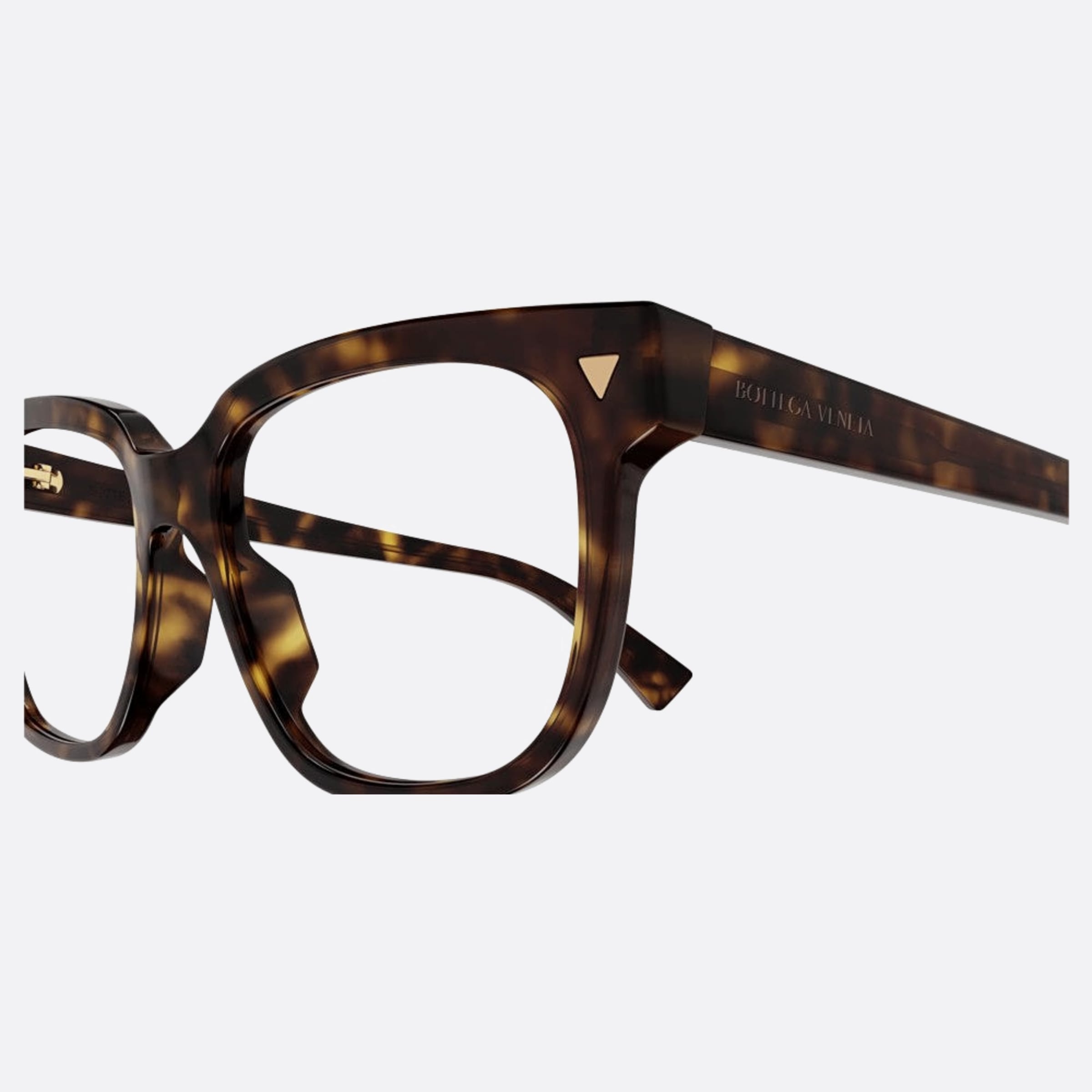 Bottega 53mm Veneta Havana Squared Woman Eyeglasses - Detail View