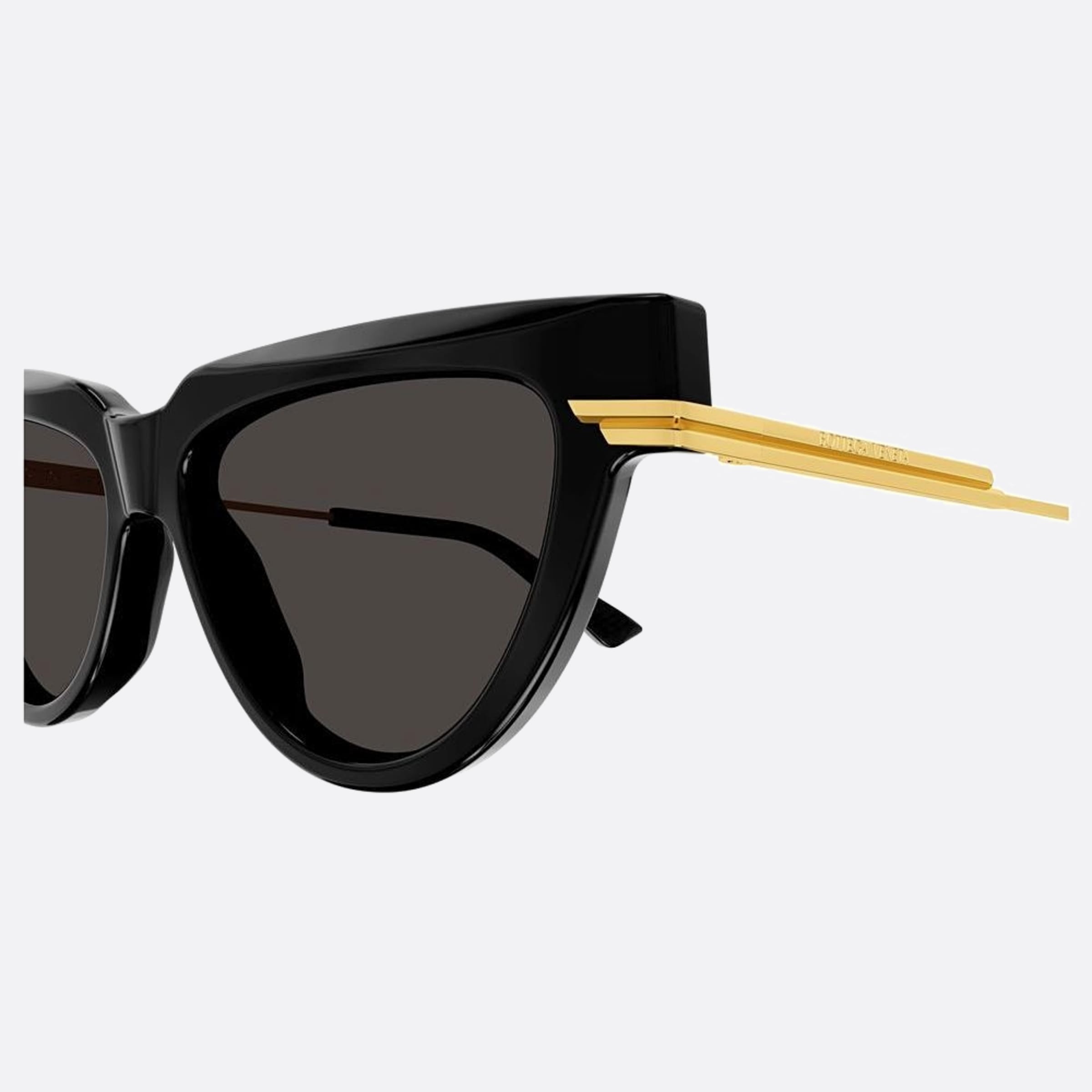 Bottega 54mm Veneta Black Cat Eye Woman Sunglasses - Detail View