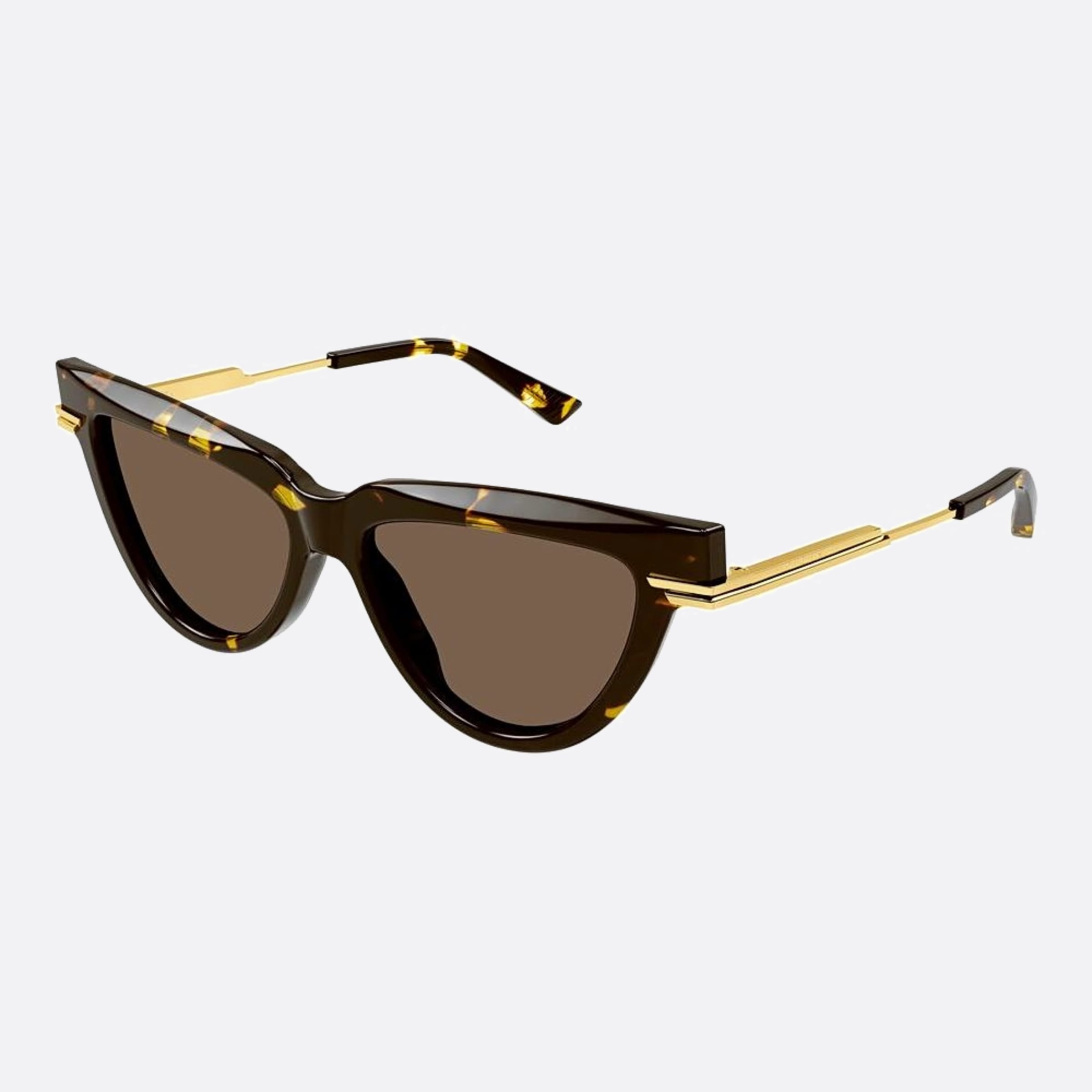 Bottega 54mm Veneta Havana Cat Eye Woman Sunglasses - Side View