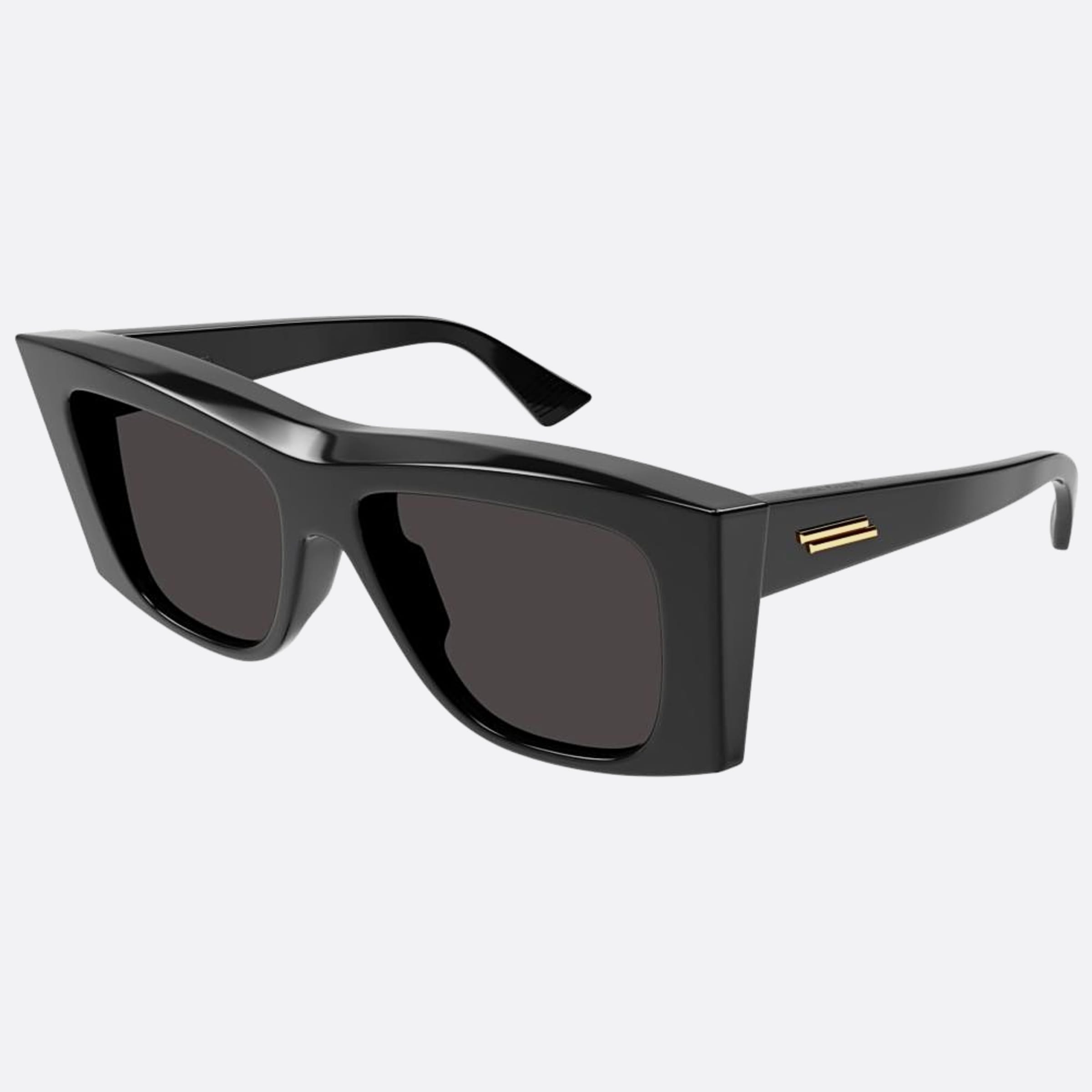 Bottega 54mm Veneta Black Squared Woman Sunglasses - Side View