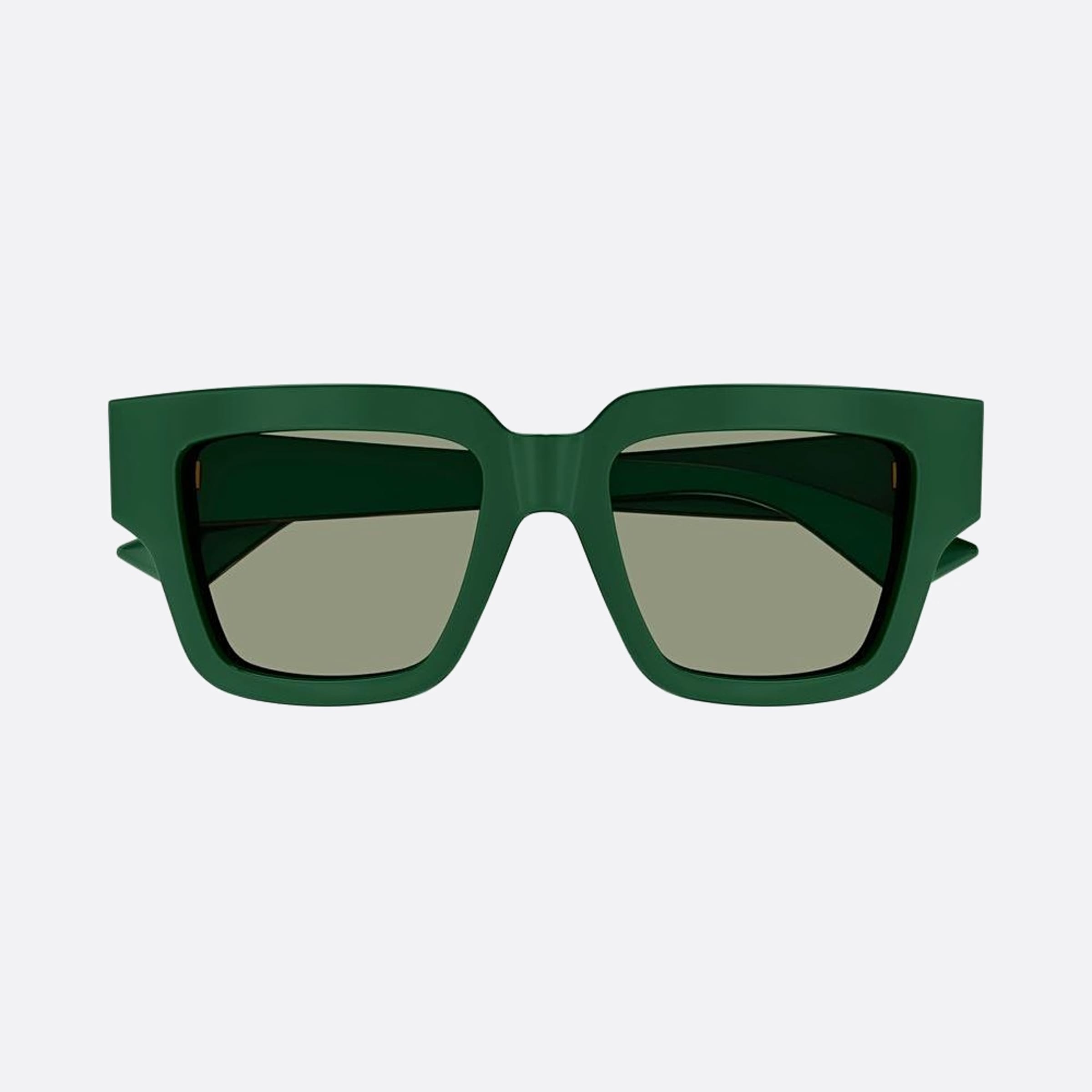 Bottega 52mm Veneta Green Squared Woman Sunglasses - Main View