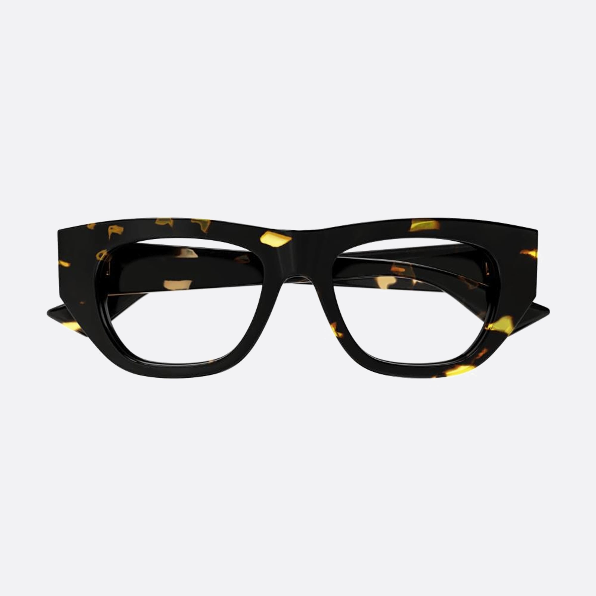 Bottega 51mm Veneta Havana Squared Woman Eyeglasses - Main View
