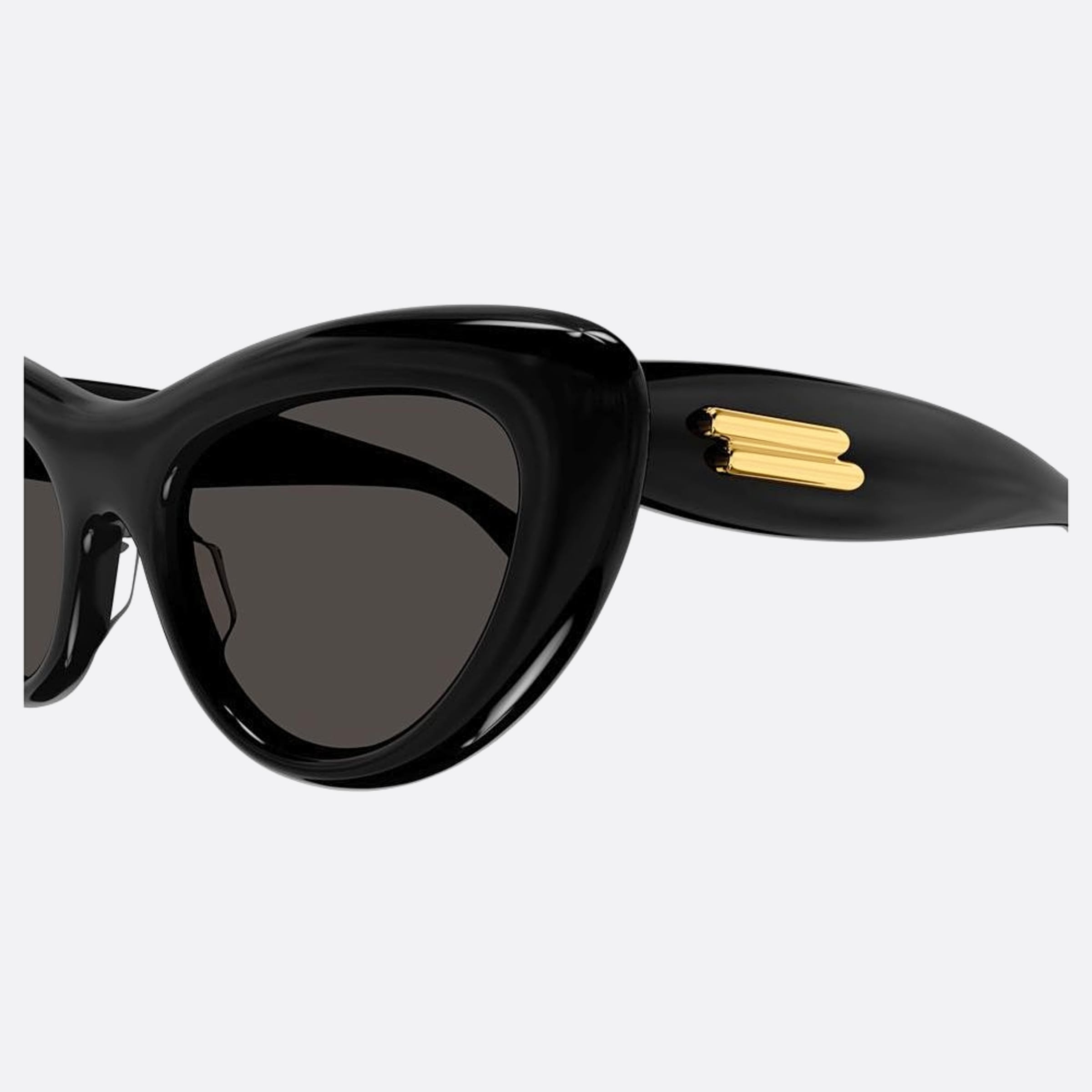 Bottega 53mm Veneta Black Cat Eye Woman Sunglasses - Detail View