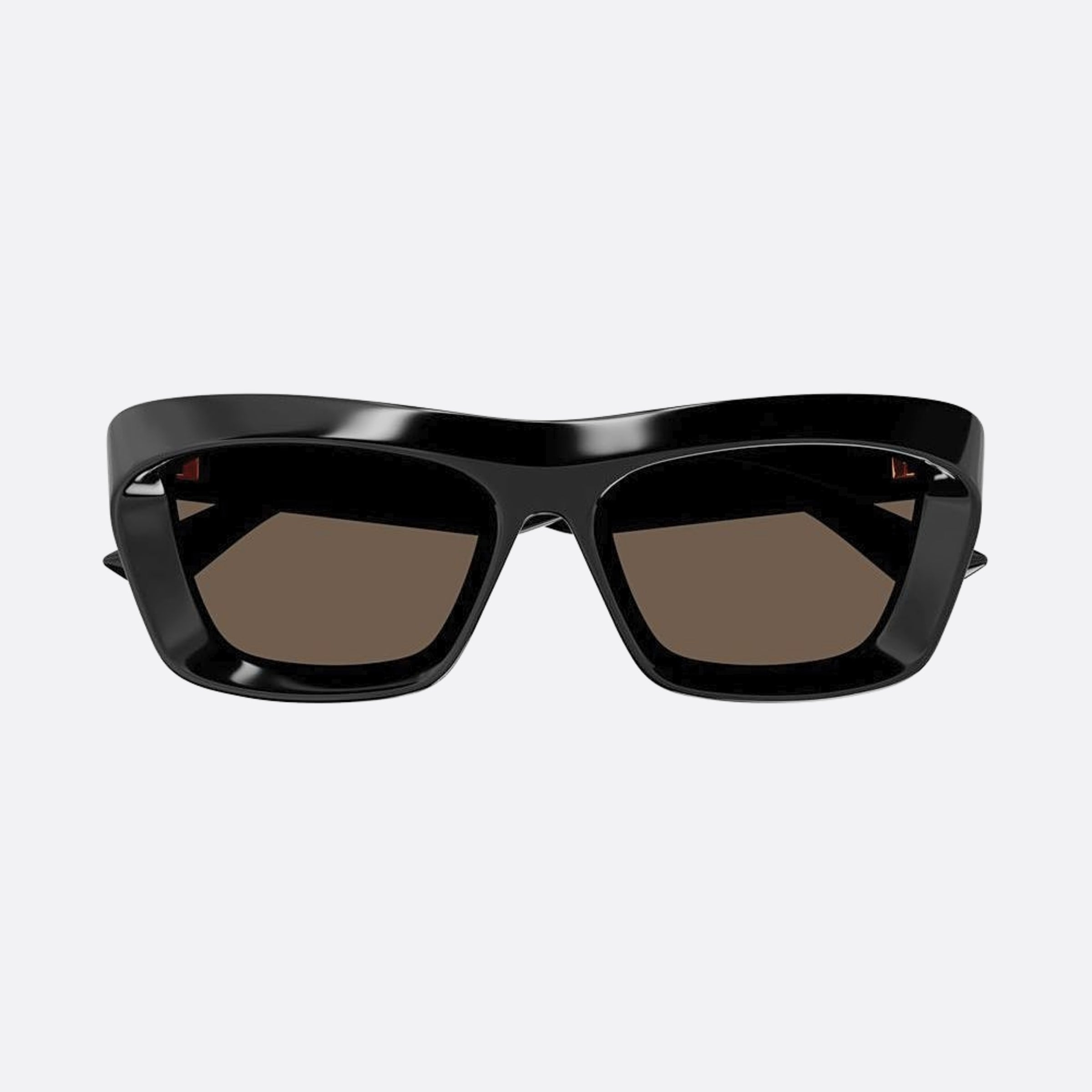 Bottega 53mm Veneta Black Squared Woman Sunglasses - Main View