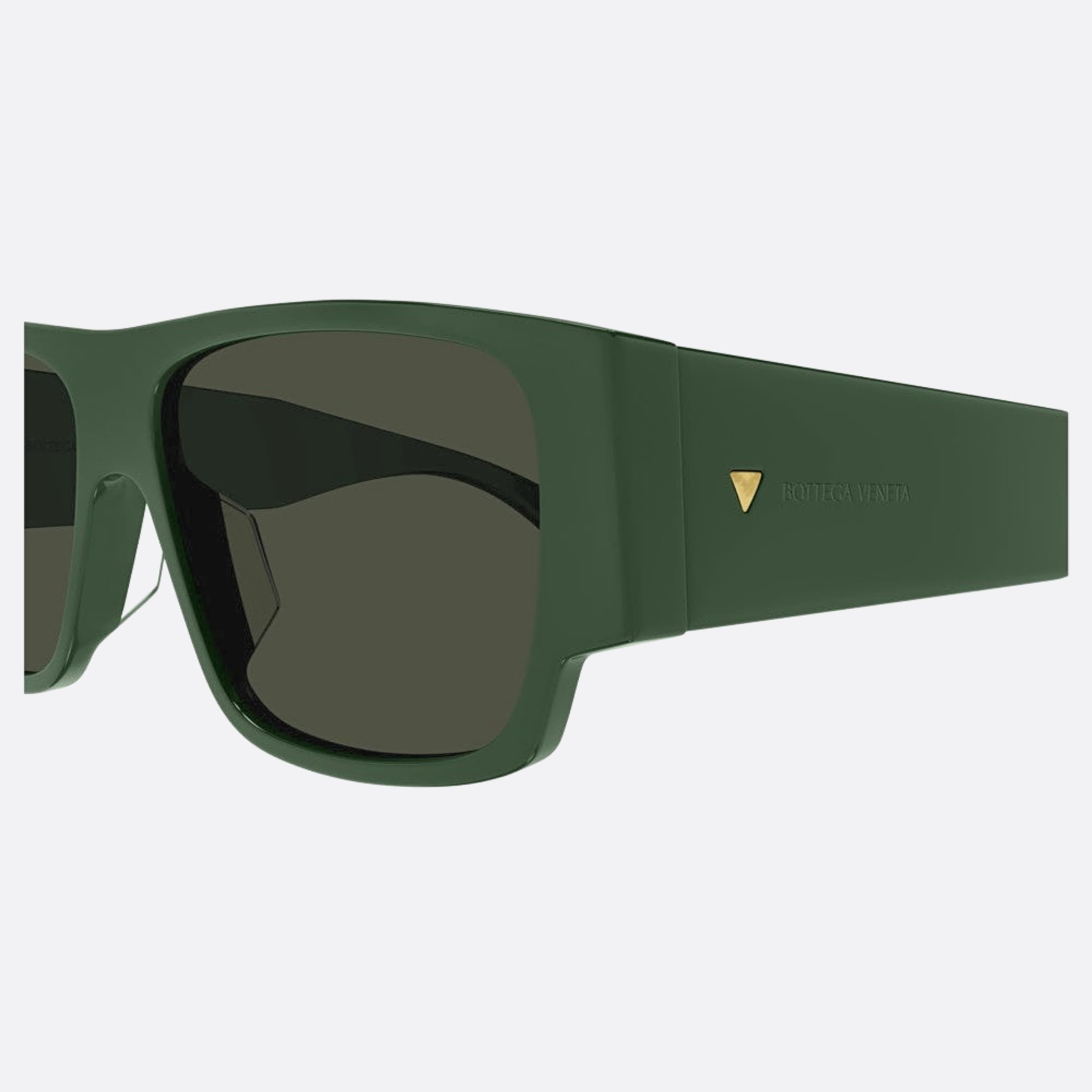 Bottega 57mm Veneta Green Squared Man Sunglasses - Detail View