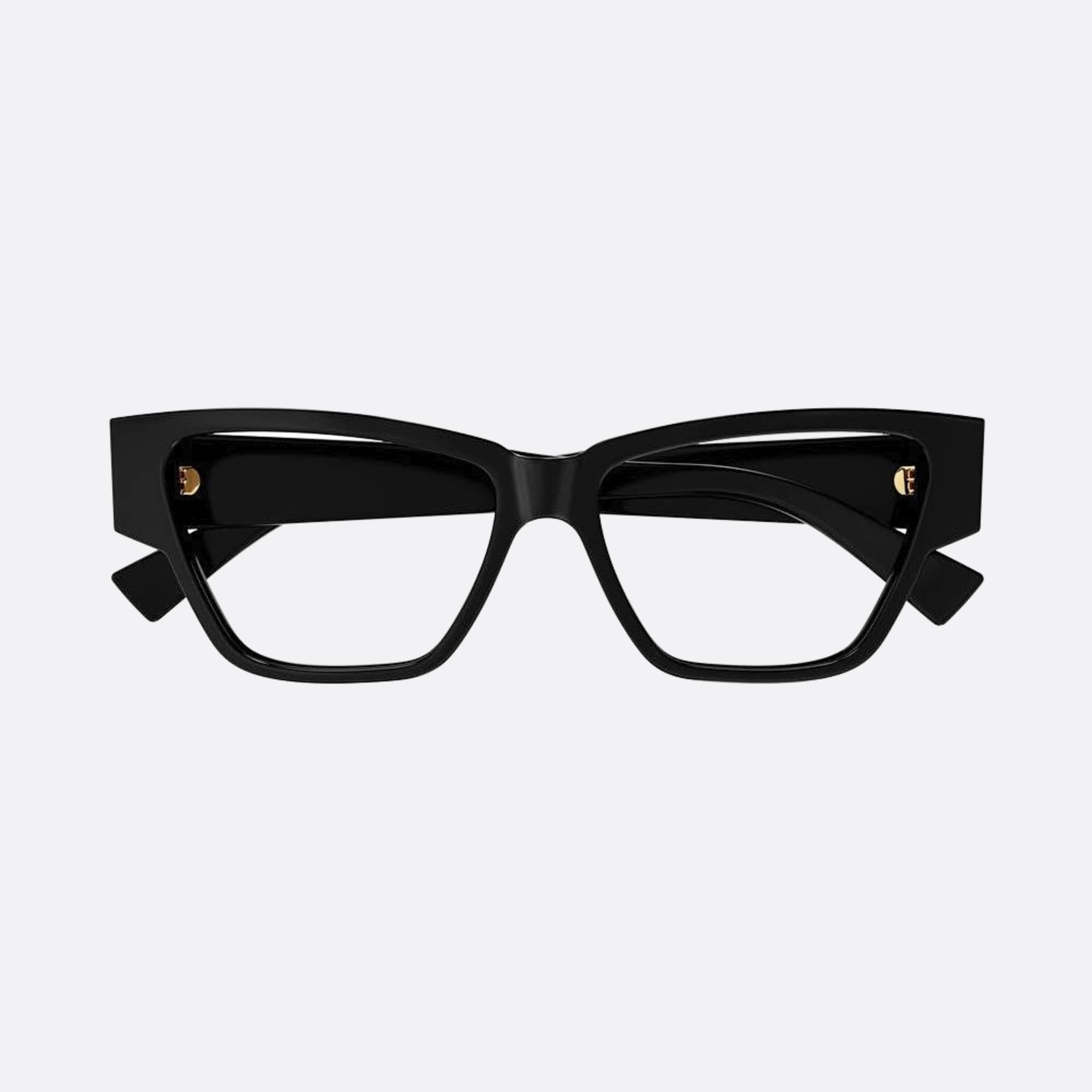 Bottega 55mm Veneta Black Butterfly Woman Eyeglasses - Detail View