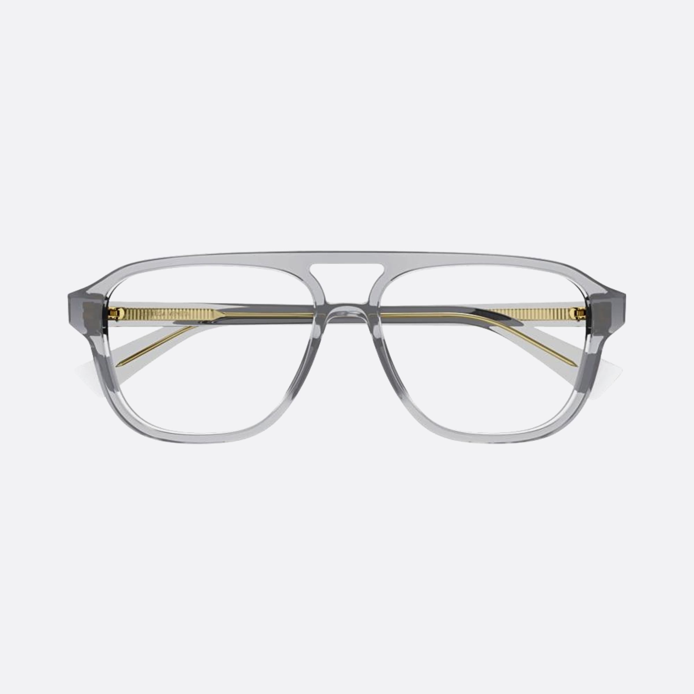 Bottega 56mm Veneta Grey Pilot Man Eyeglasses - Main View