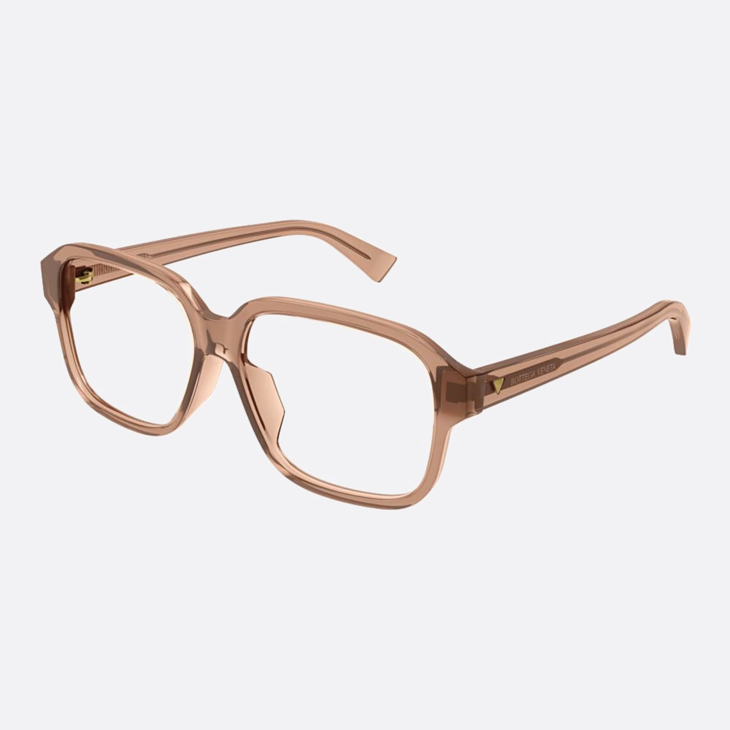 Bottega 57mm Veneta Pink Geometric Woman Eyeglasses - Side View