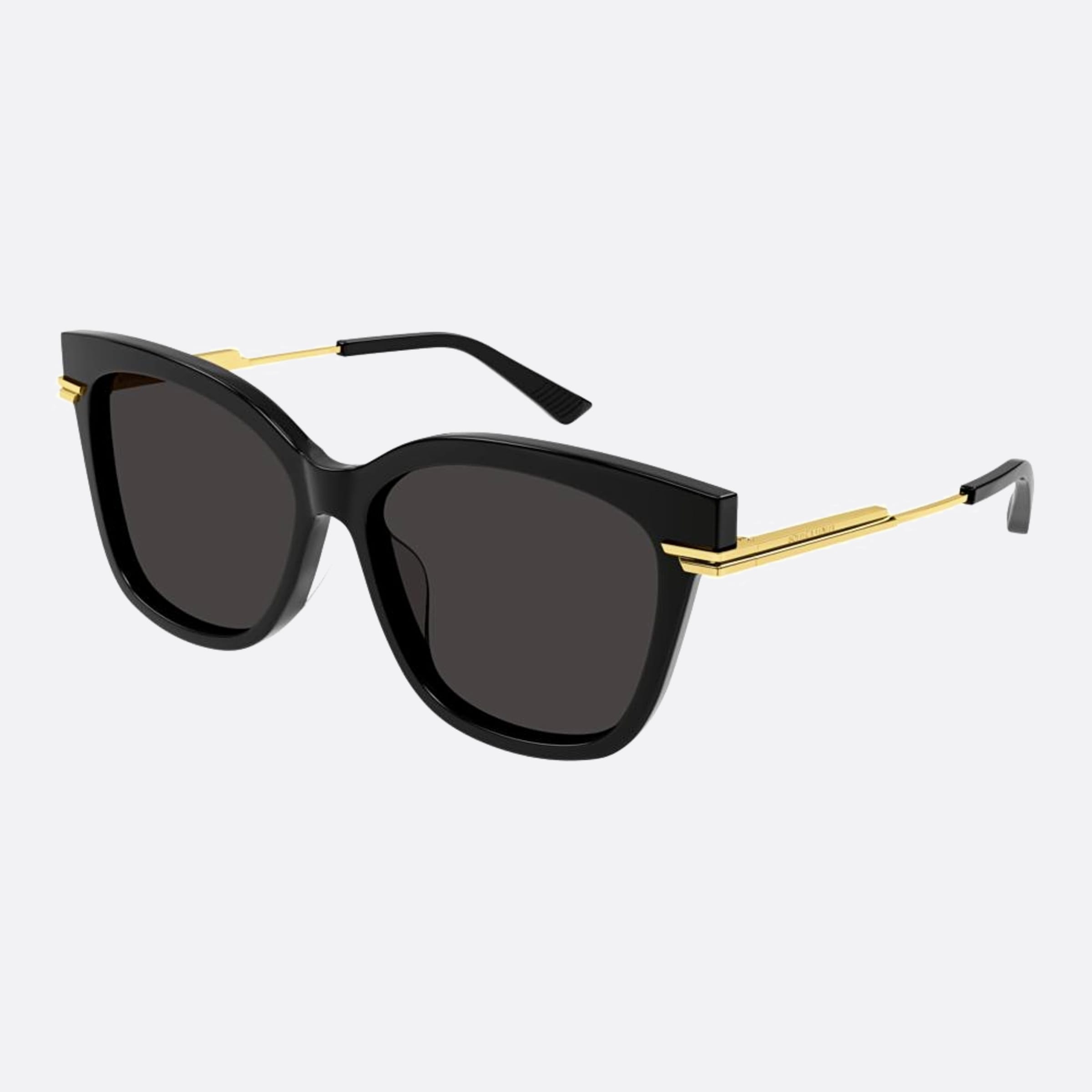 Bottega 57mm Veneta Bv1296sa Black Pantos Woman Sunglasses - Side View