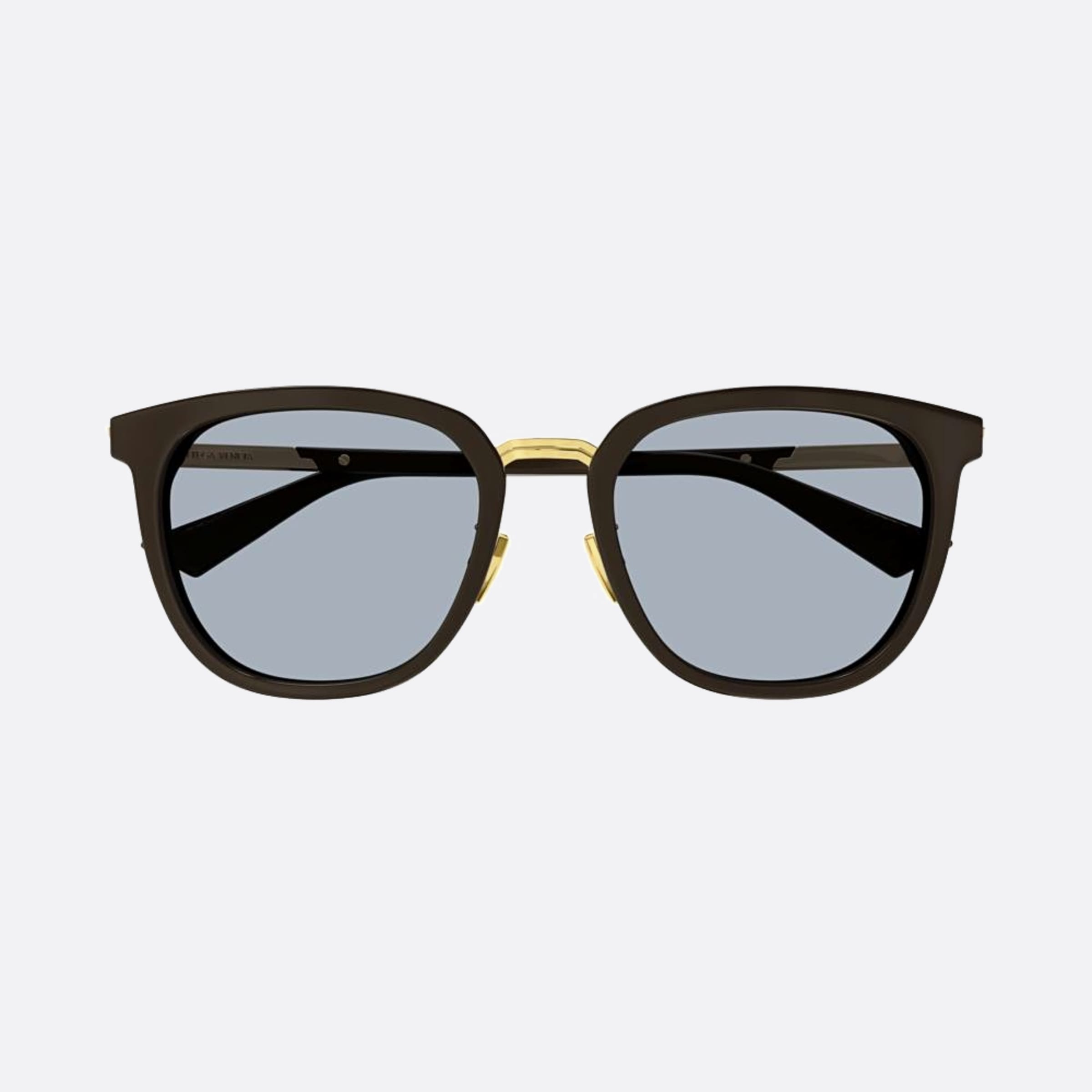 Bottega 55mm Veneta Bv1298sa Brb Brown Round Man Sunglasses - Main View
