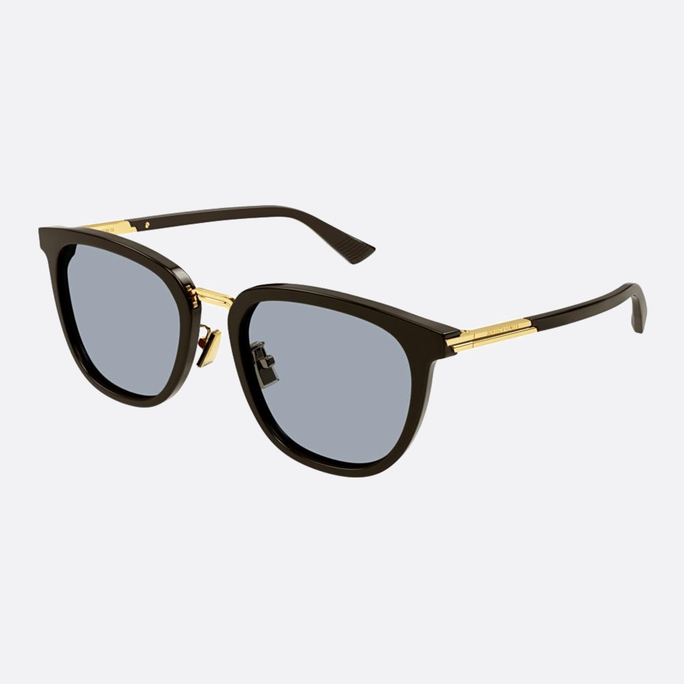 Bottega 55mm Veneta Bv1298sa Brb Brown Round Man Sunglasses - Side View