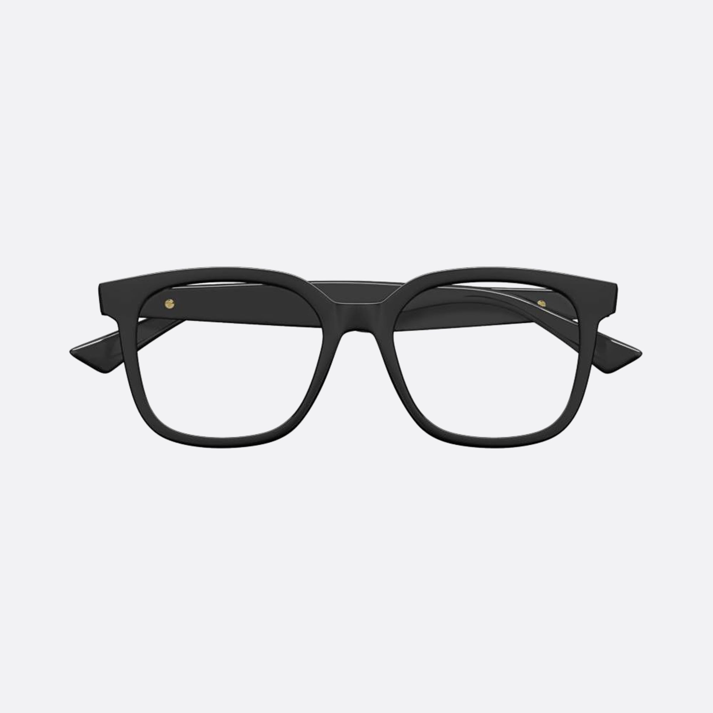 Bottega 52mm Veneta Black Squared Unisex Eyeglasses - Main View
