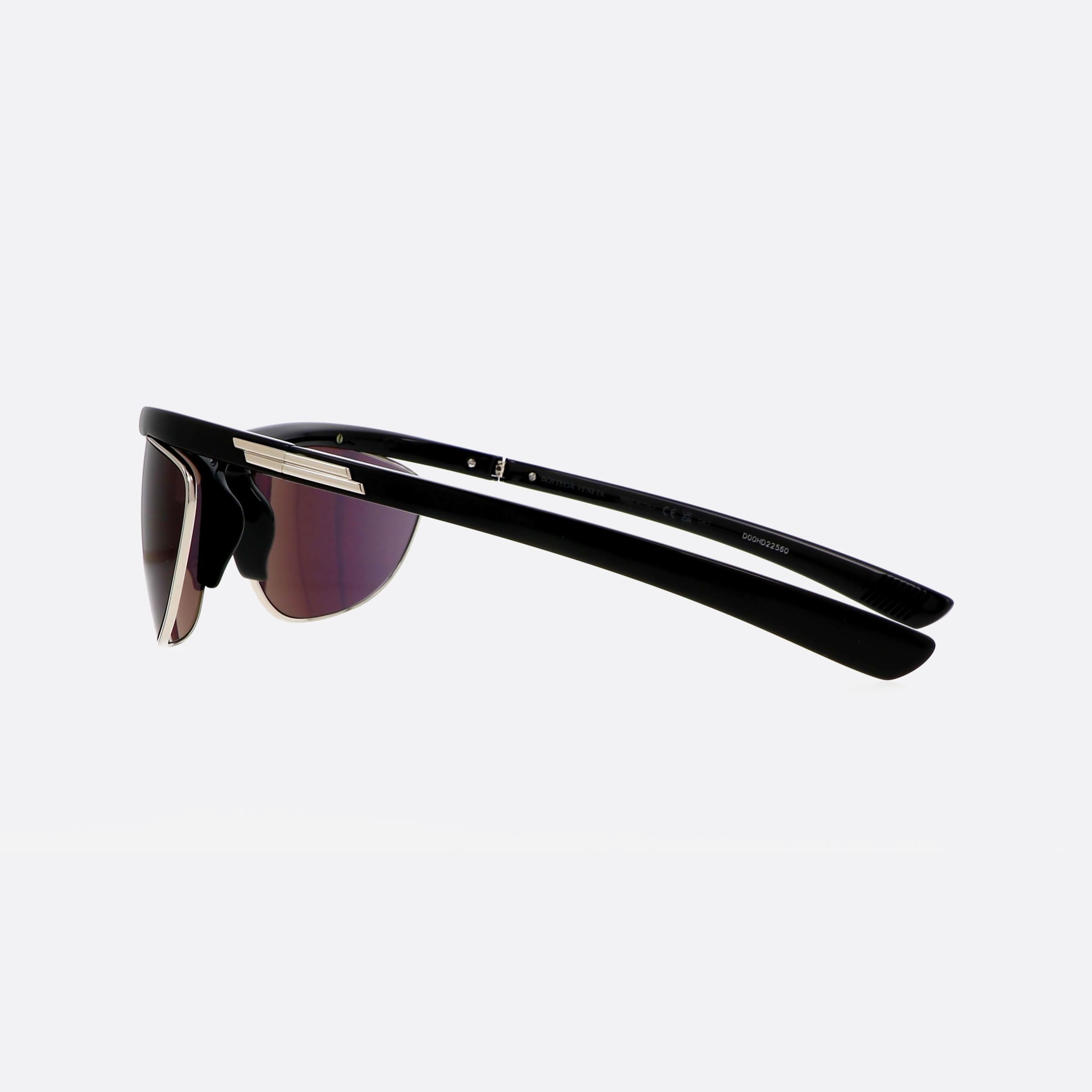 Bottega 67mm Veneta Black Cat Eyes Unisex Sunglasses - Detail View
