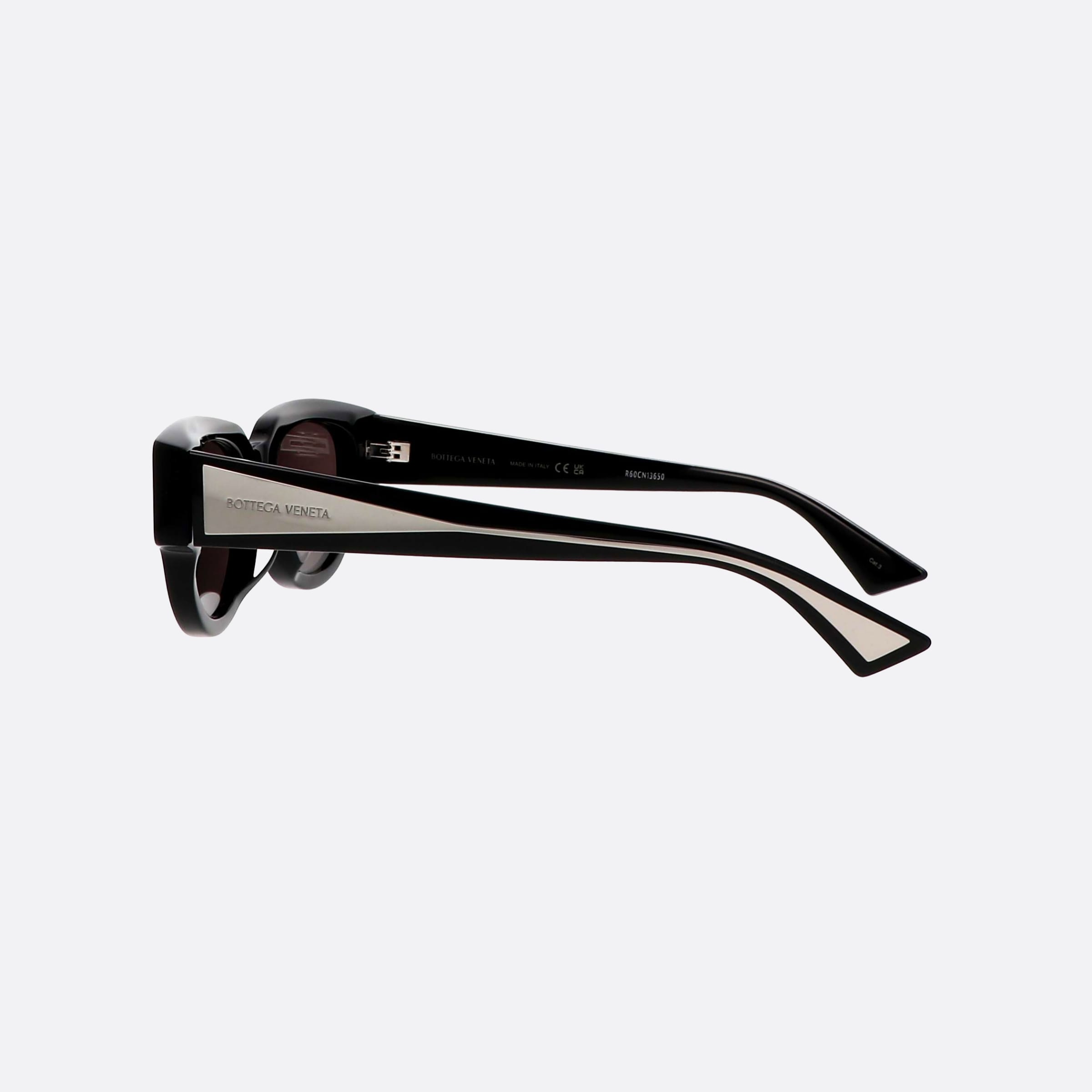 Bottega 52mm Veneta New Classic Bv1278sa Black Squared Woman Sunglasses - Detail View