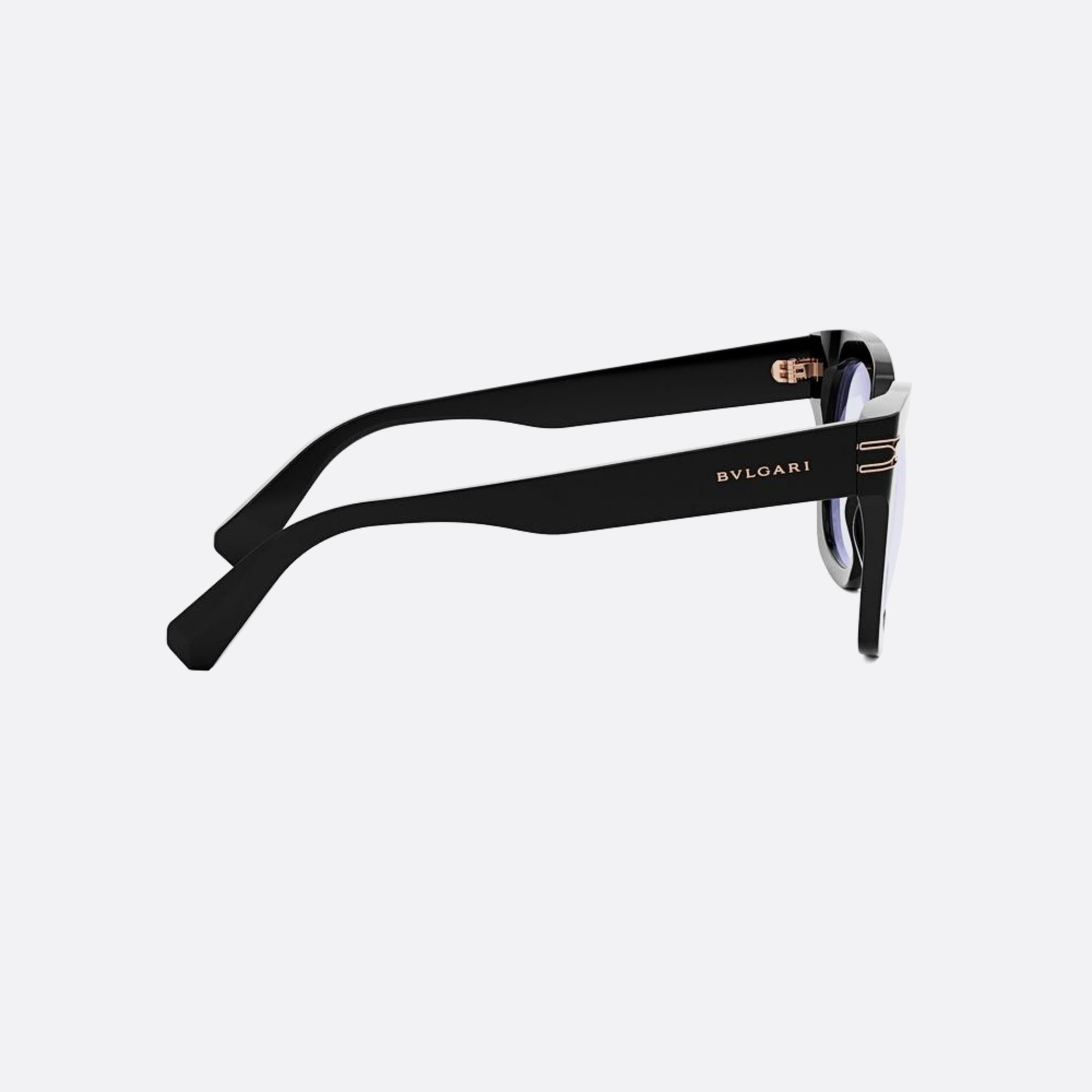 Bvlgari 51mm Zero1 Transparent Geometric Women Eyeglasses - Additional Angle