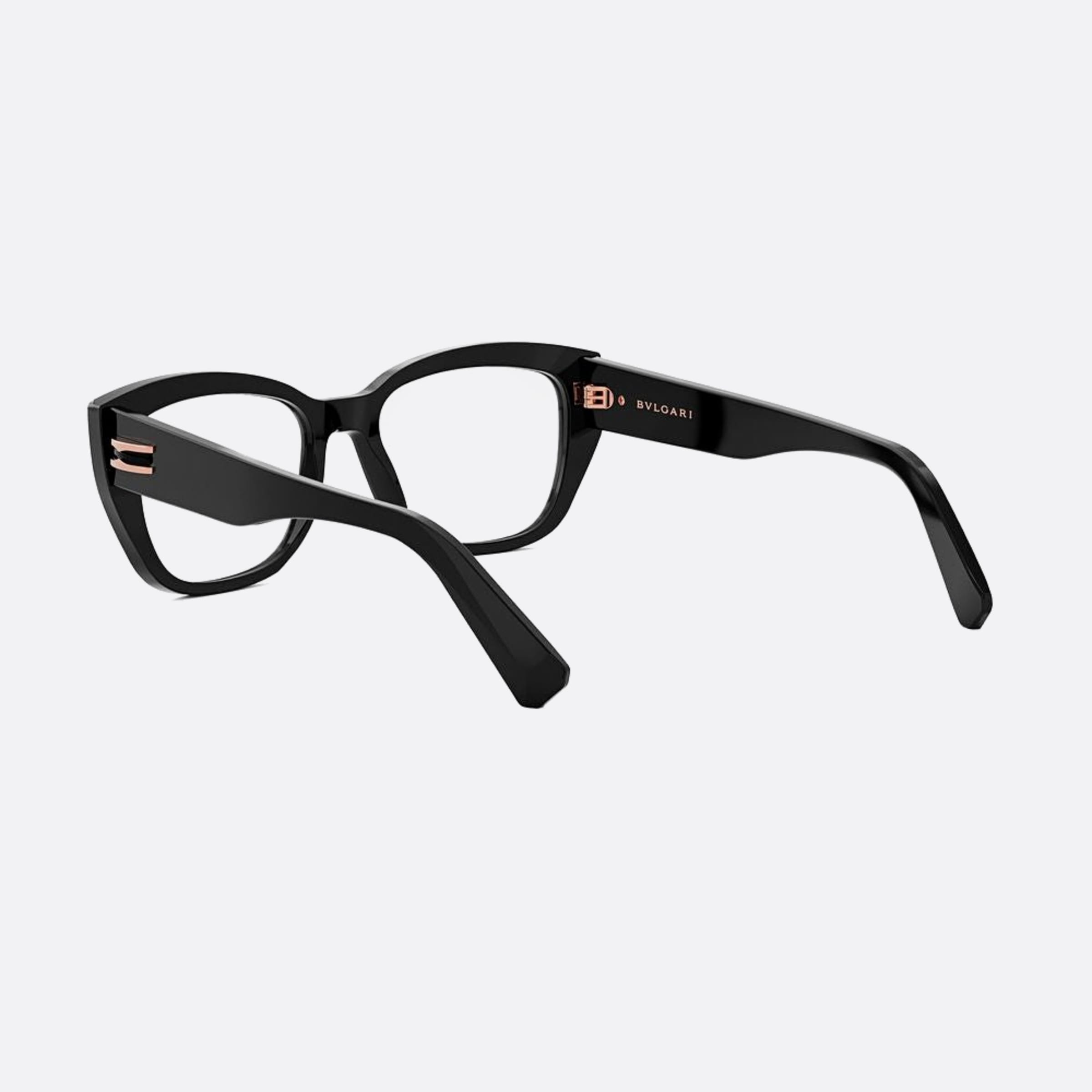 Bvlgari 54mm Zero1 Black Geometric Women Eyeglasses - Lifestyle Shot