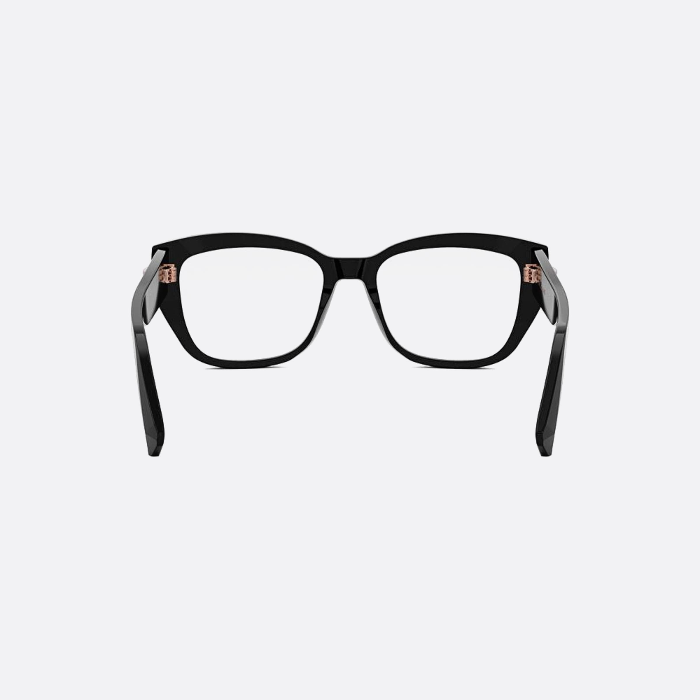 Bvlgari 54mm Zero1 Black Geometric Women Eyeglasses - Additional Angle