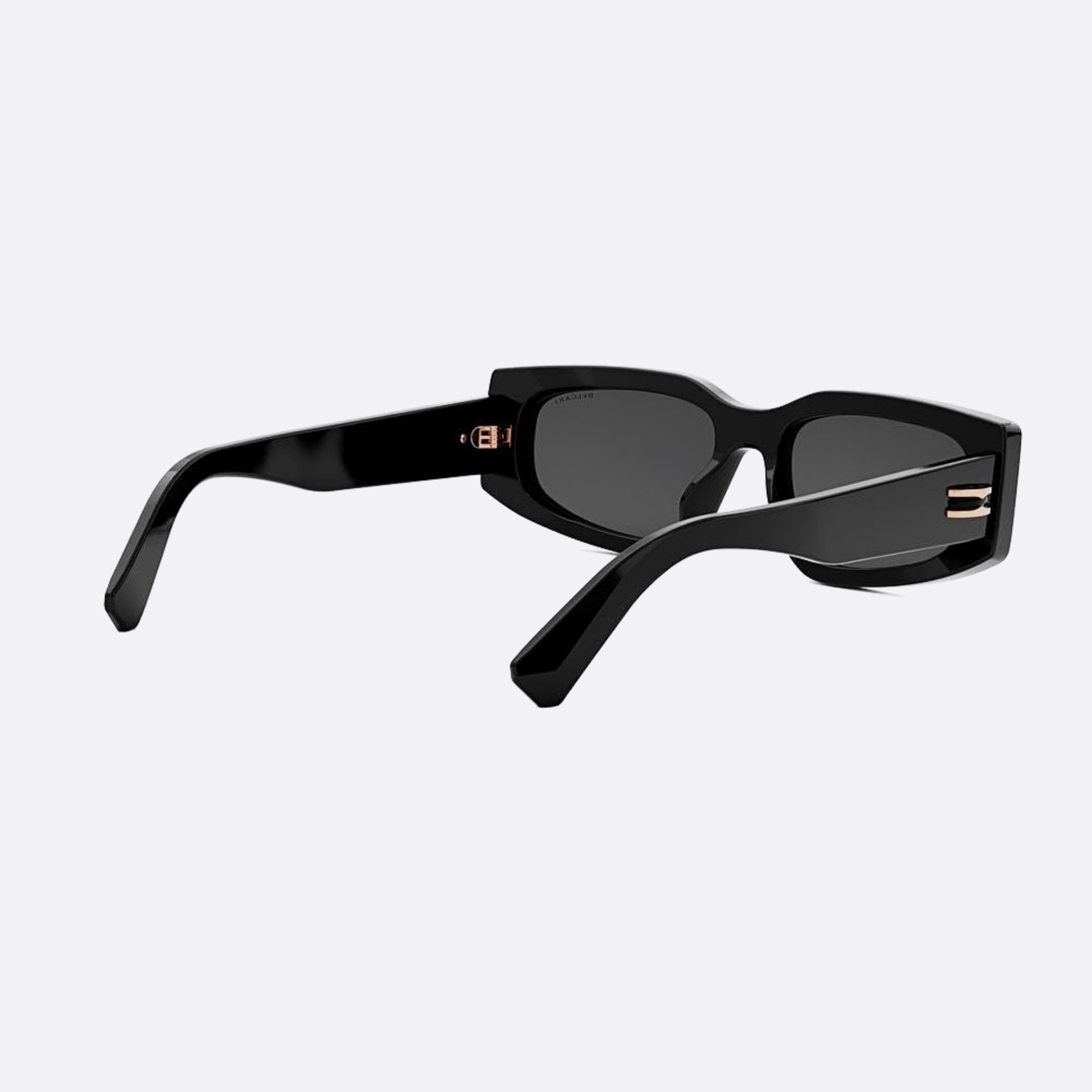 Bvlgari 54mm Zero1 01a Black Rectangle Women Sunglasses - Additional Angle