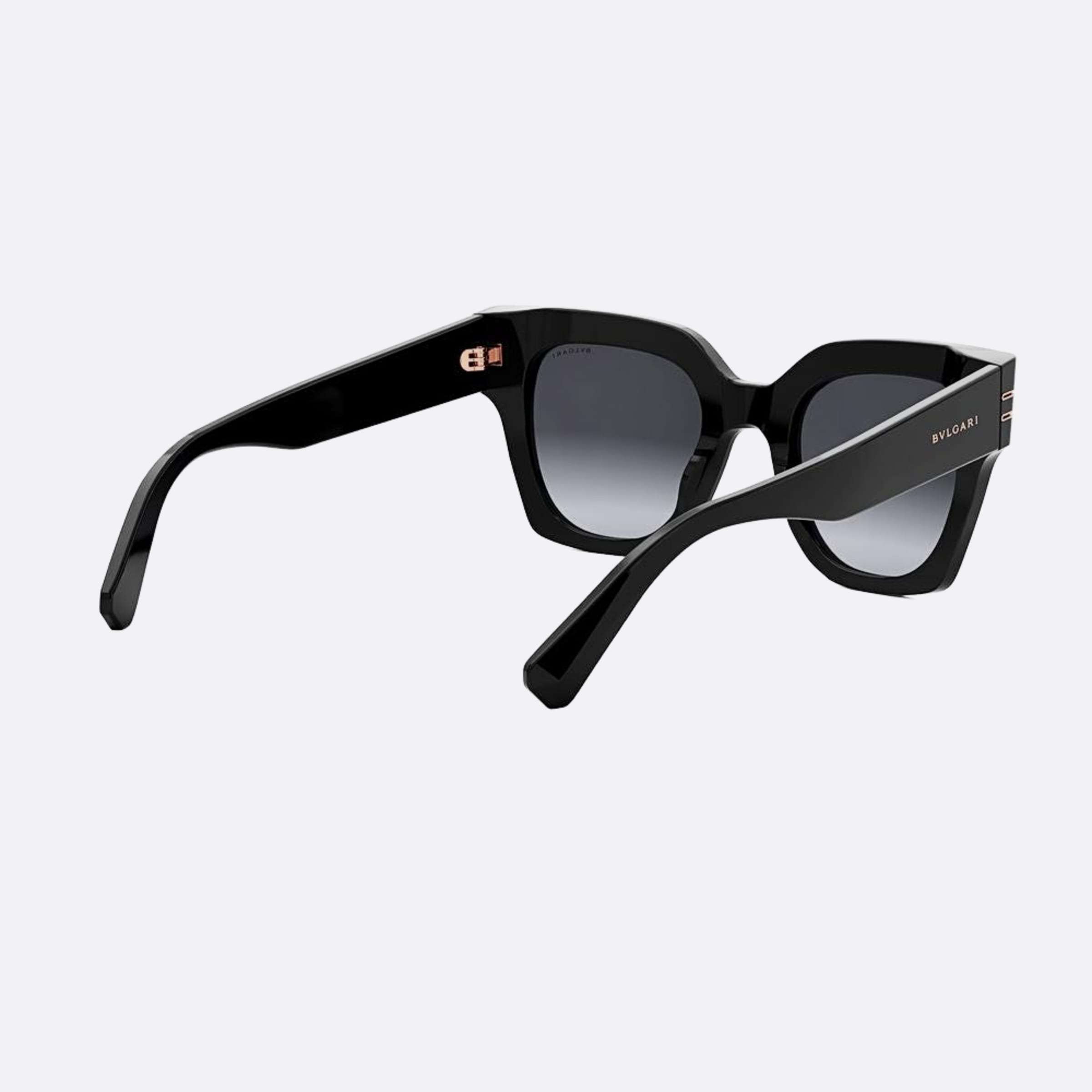 Bvlgari 49mm Zero1 01b Black Geometric Women Sunglasses - Additional Angle