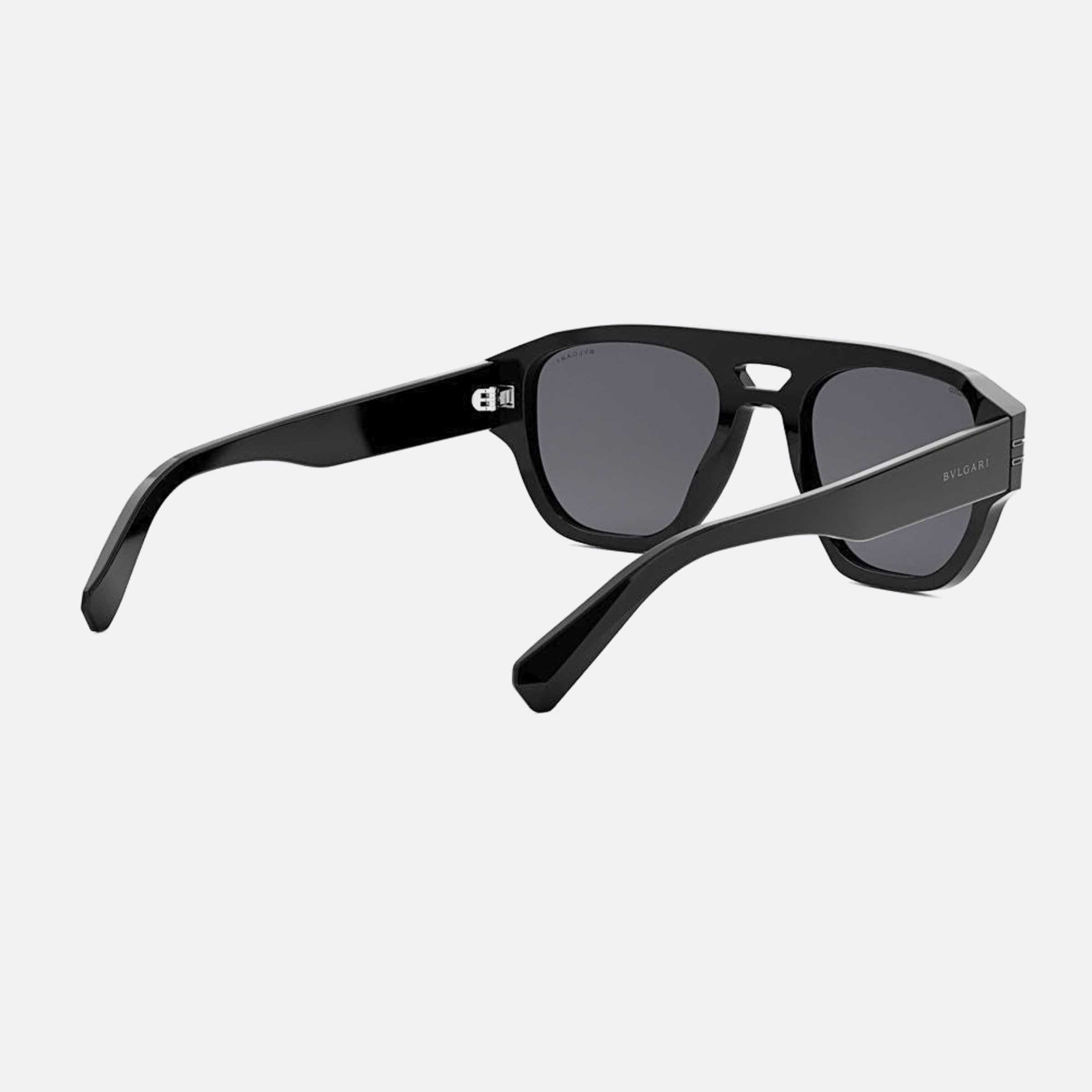 Bvlgari 53mm Zero1 01d Black Pilot Men Sunglasses - Additional Angle