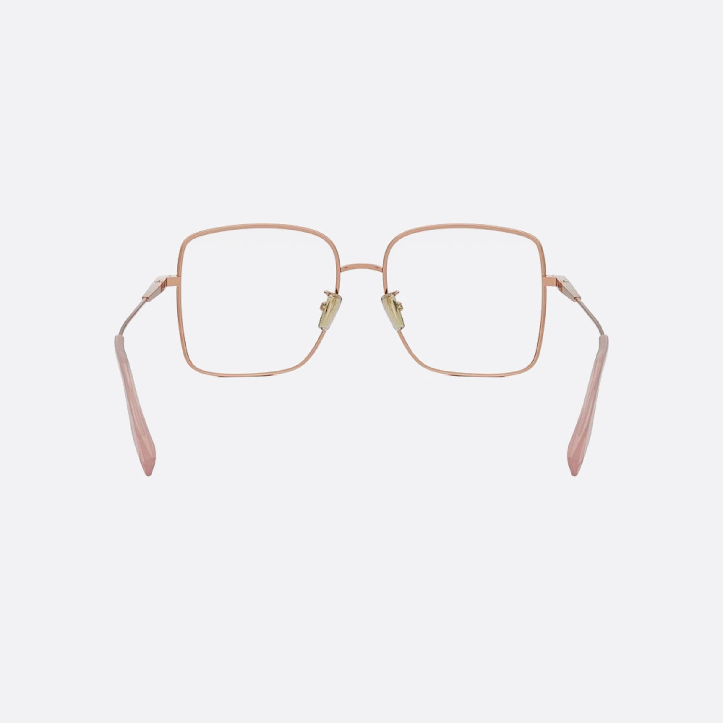 Bvlgari 54mm Zero1 Pink Squared Women Eyeglasses - Additional Angle