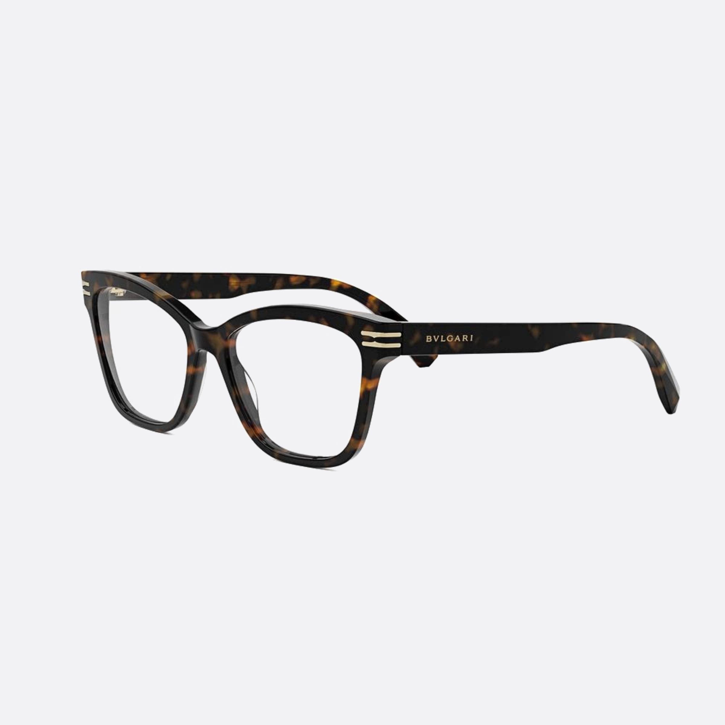 Bvlgari 54mm Zero1 Havana Cat Eye Women Eyeglasses - Side View