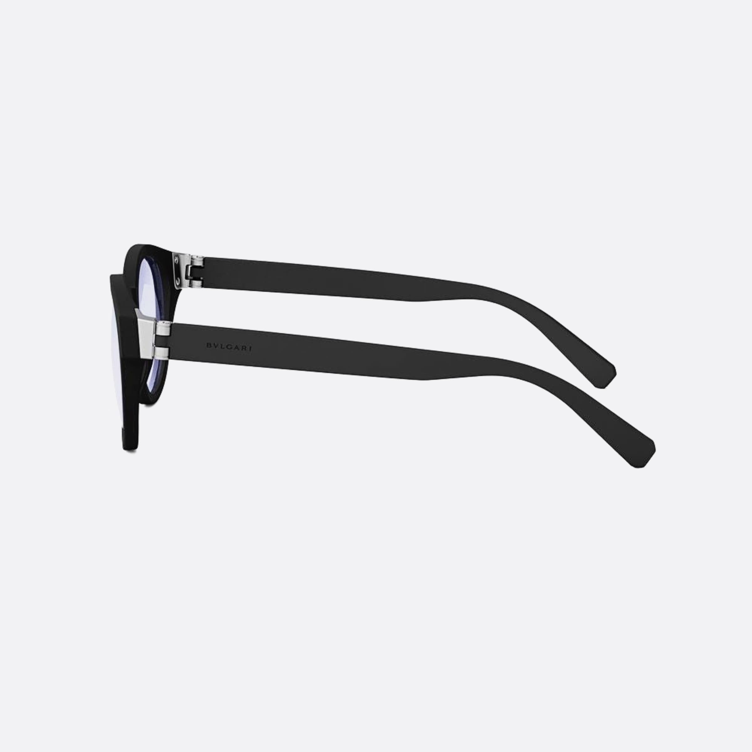 Bvlgari 50mm Bvlgari Aluminium Black Pantos Men Eyeglasses - Detail View