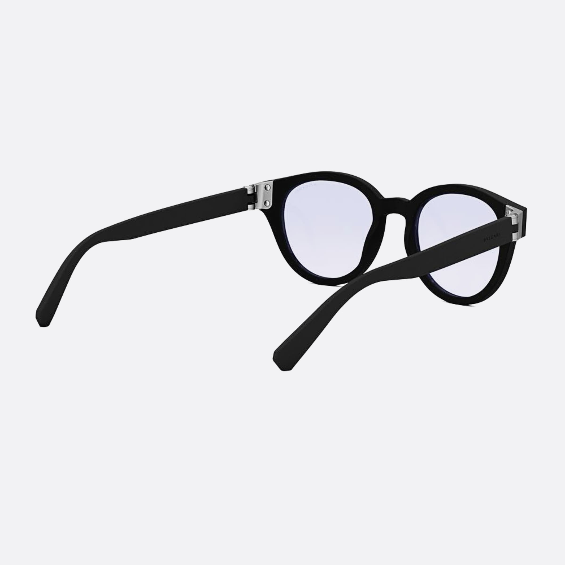 Bvlgari 50mm Bvlgari Aluminium Black Pantos Men Eyeglasses - Additional Angle