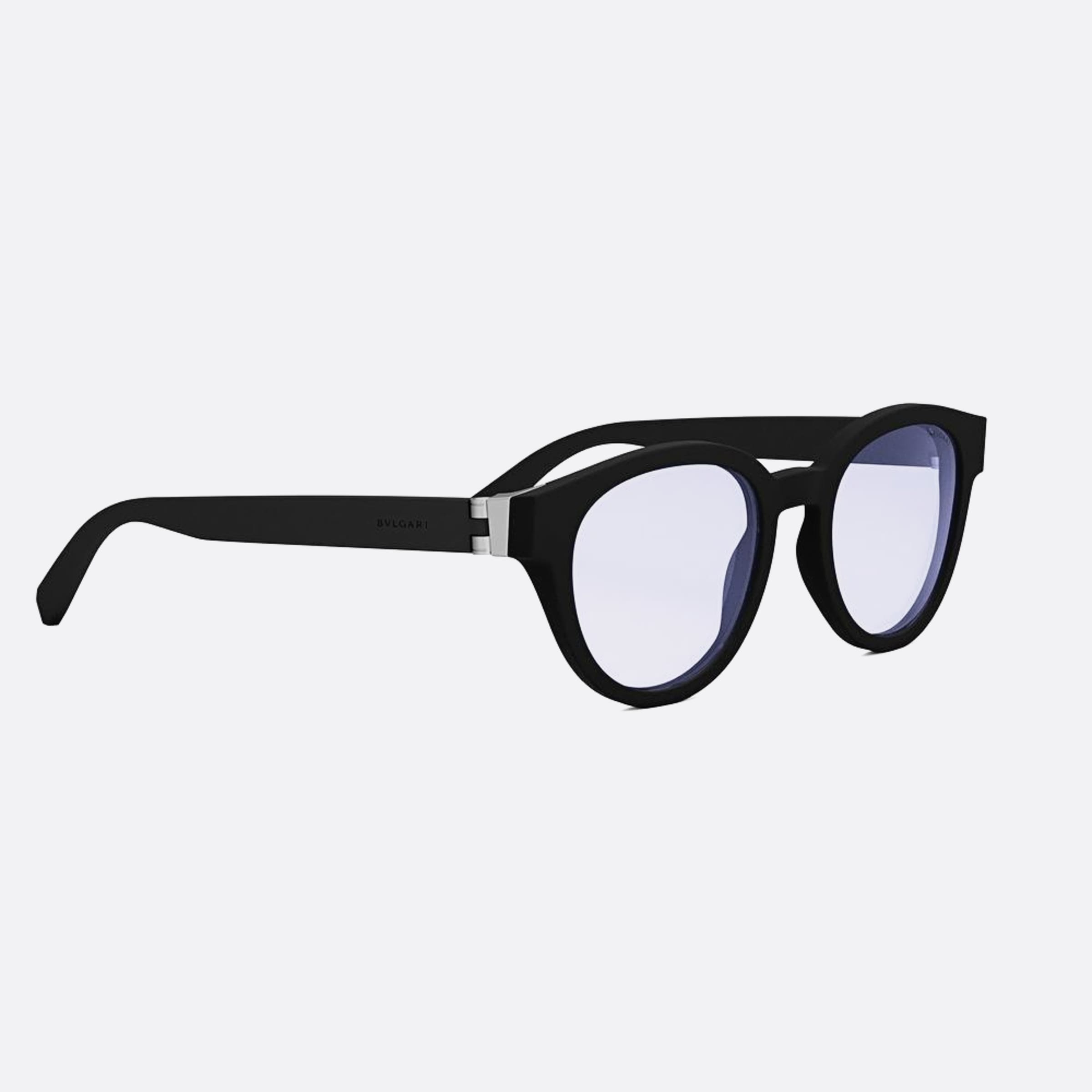 Bvlgari 50mm Bvlgari Aluminium Black Pantos Men Eyeglasses - Additional Angle