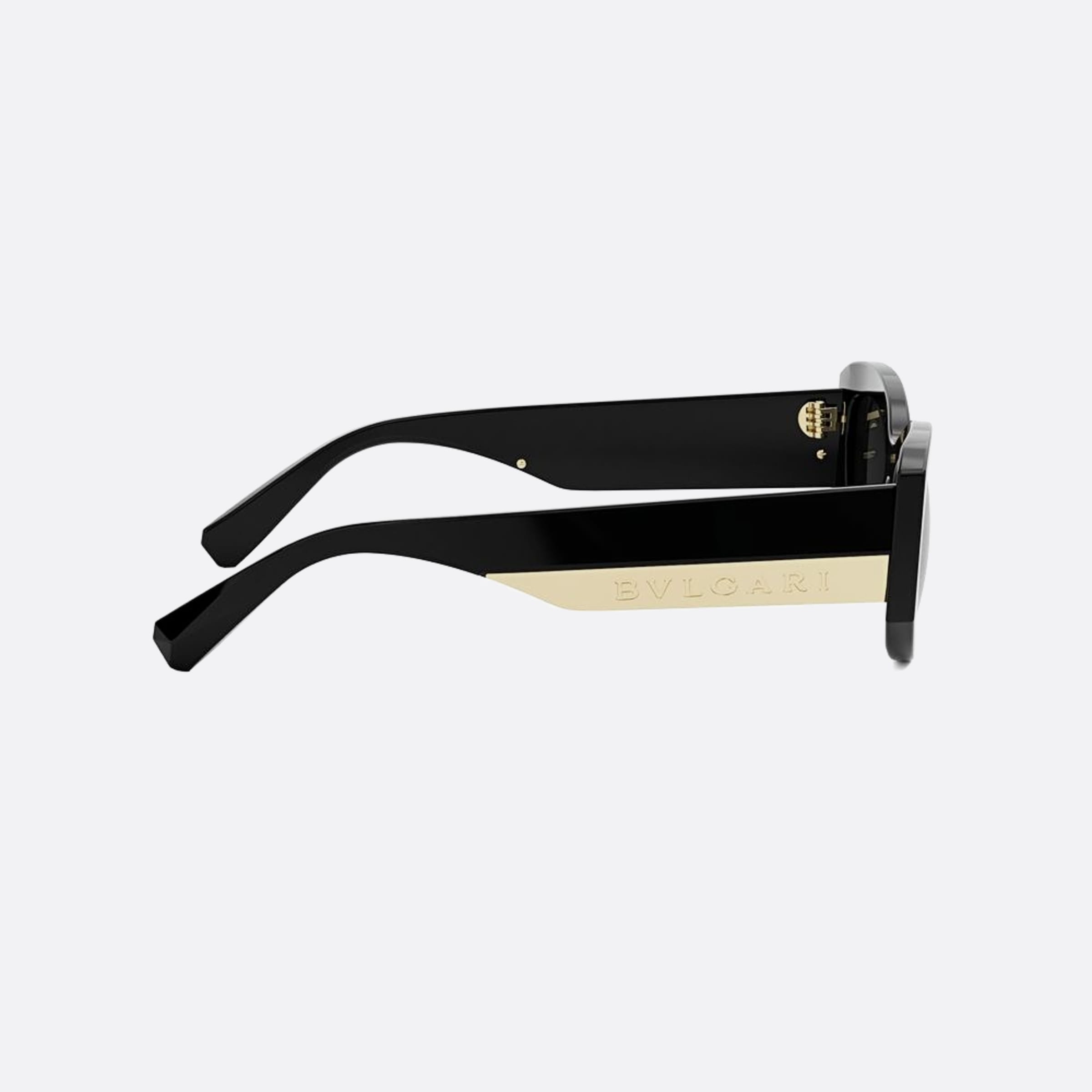 Bvlgari 54mm Bvlgari Roma 01a Black Geometric Women Sunglasses - Additional Angle