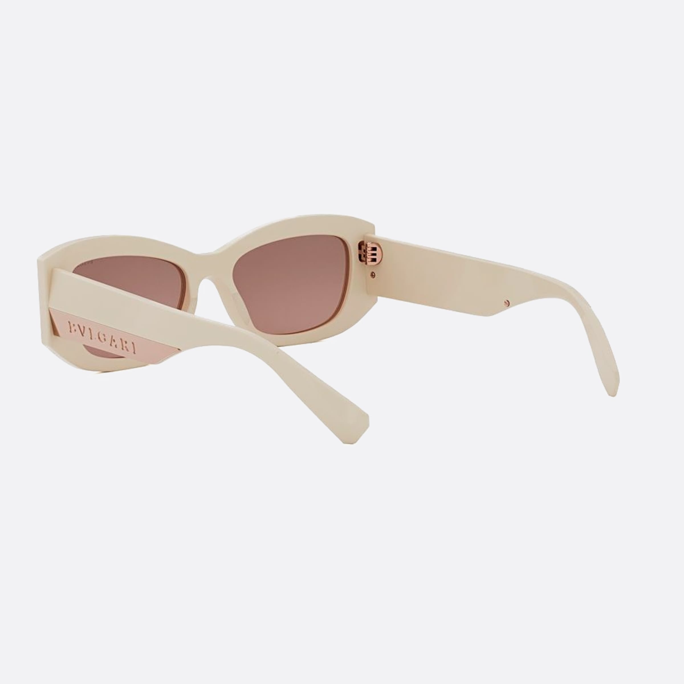 Bvlgari 54mm Bvlgari Roma 25e White Geometric Women Sunglasses - Lifestyle Shot