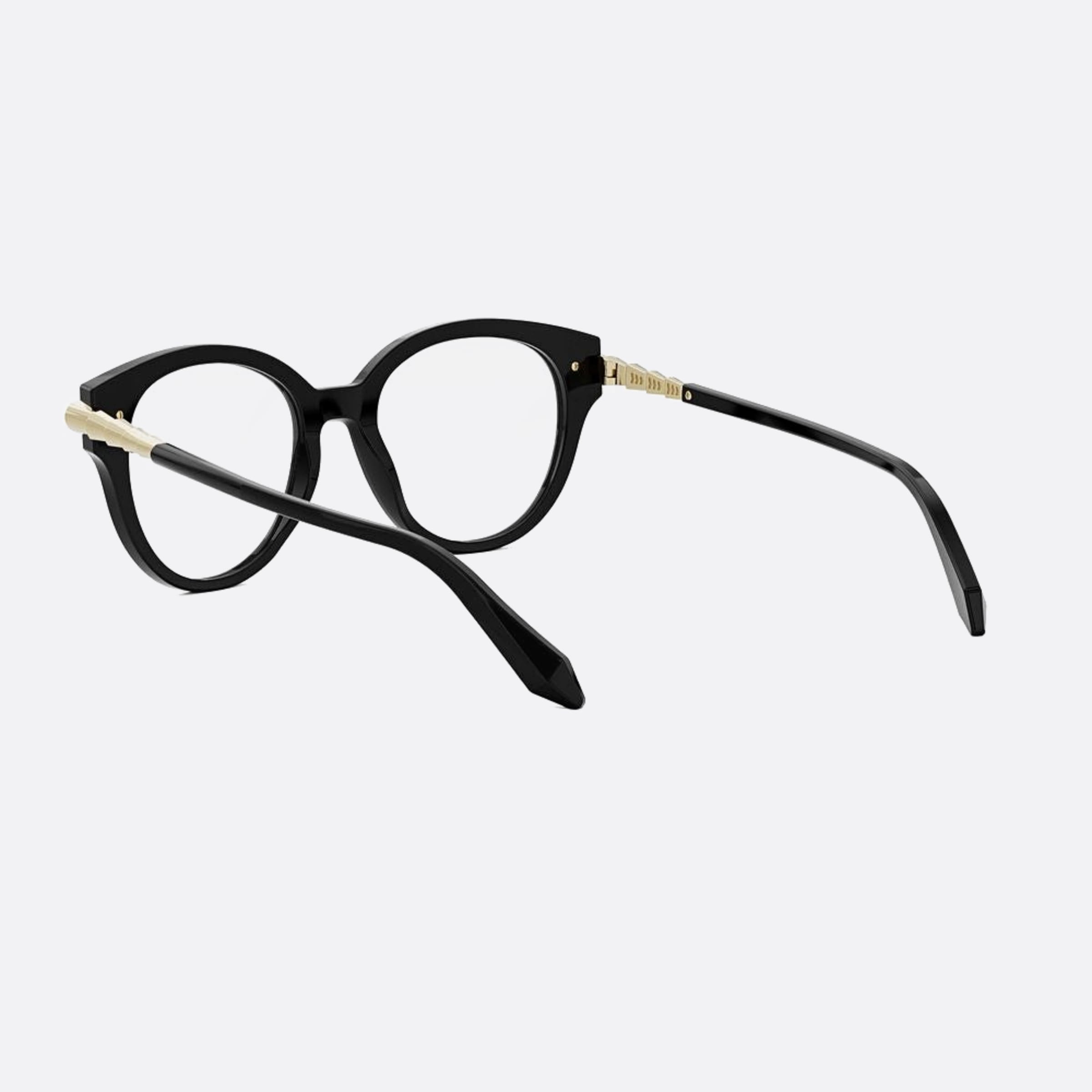 Bvlgari 52mm Serpenti Black Round Women Eyeglasses - Lifestyle Shot