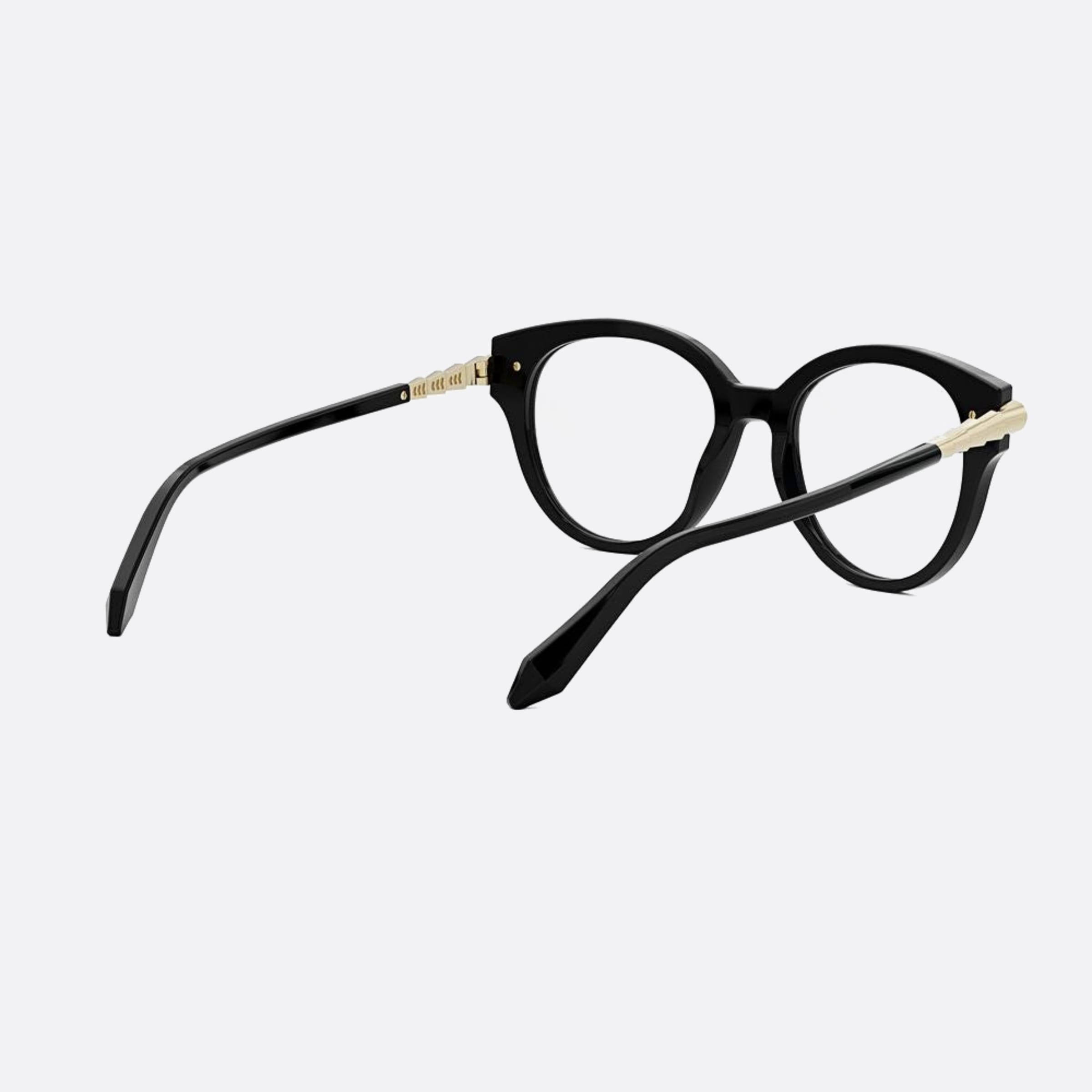 Bvlgari 52mm Serpenti Black Round Women Eyeglasses - Additional Angle