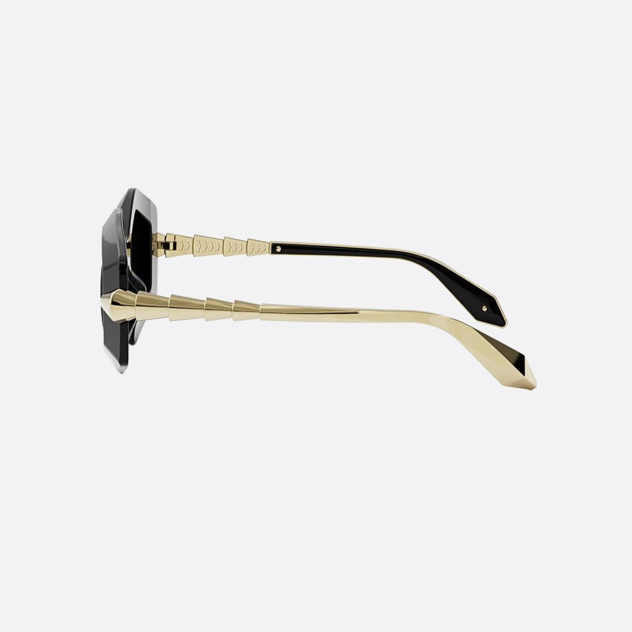 Bvlgari 50mm Serpenti 001a Black Geometric Women Sunglasses - Detail View