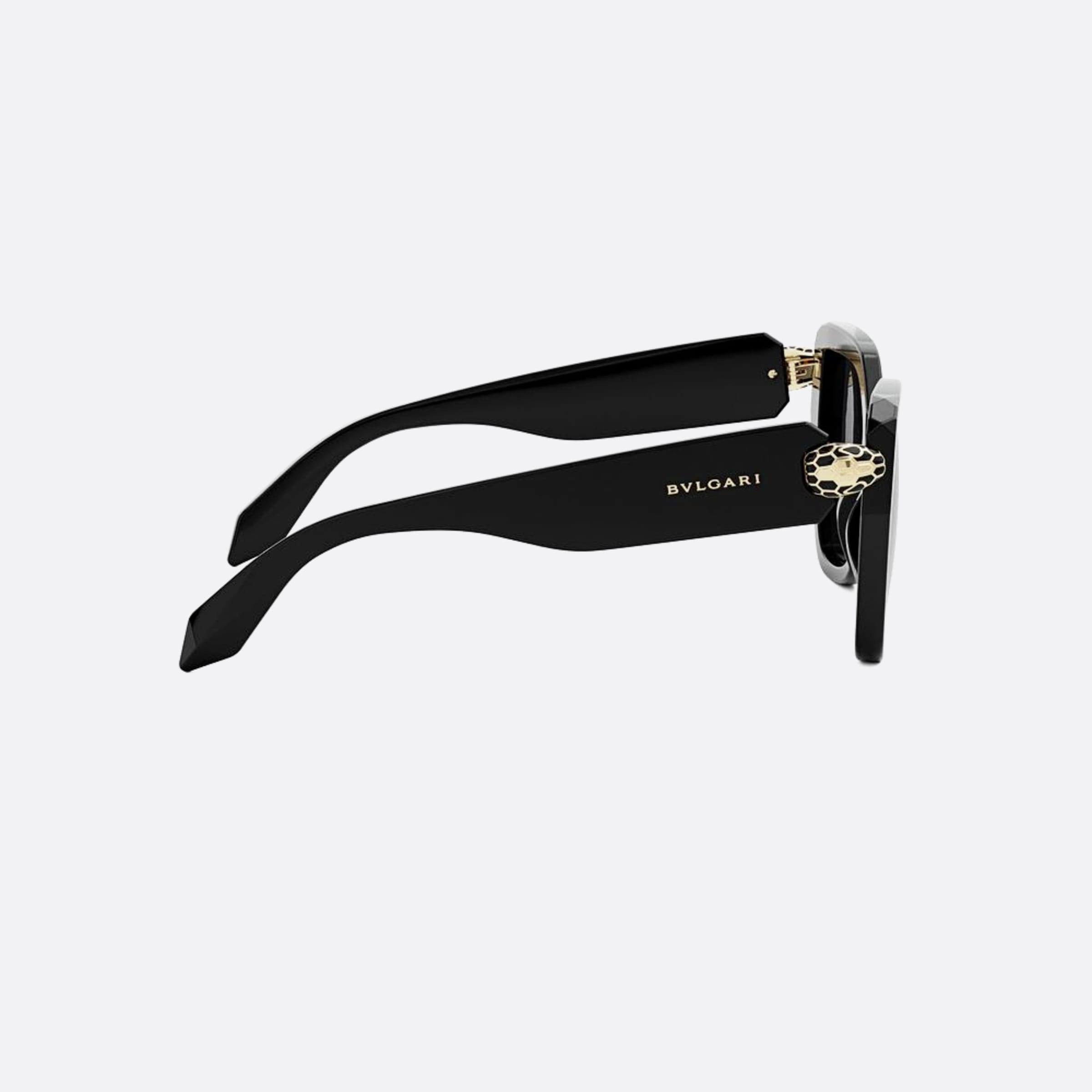 Bvlgari 53mm Serpenti 01b Black Butterfly Women Sunglasses - Additional Angle