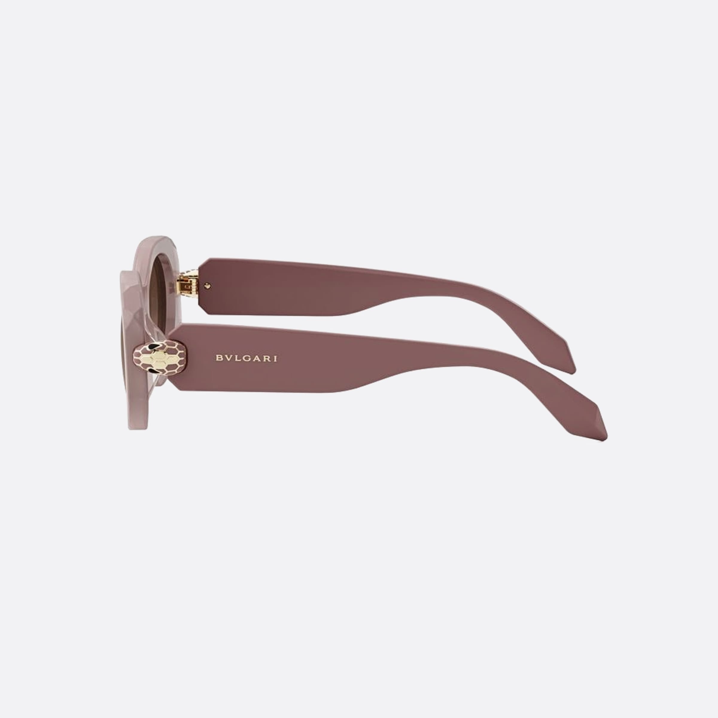 Bvlgari 52mm Serpenti Forever 72f Pink Oval Women Sunglasses - Detail View