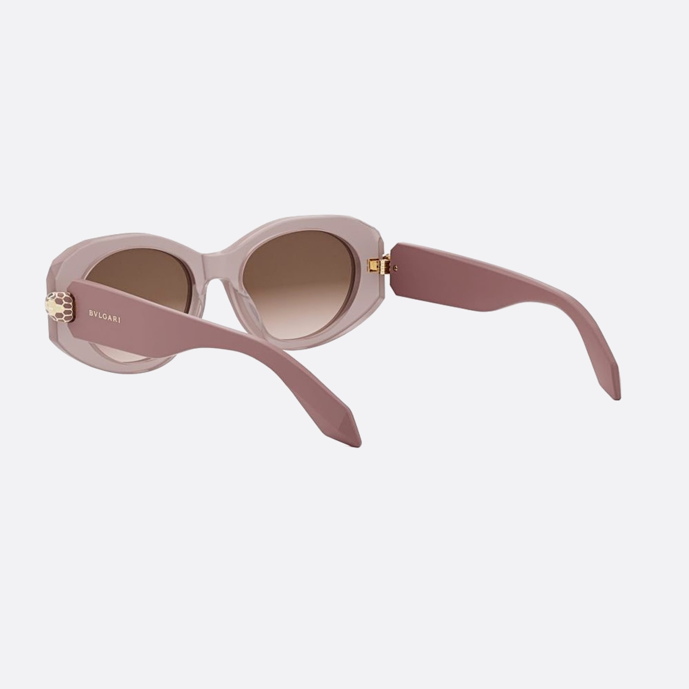 Bvlgari 52mm Serpenti Forever 72f Pink Oval Women Sunglasses - Lifestyle Shot