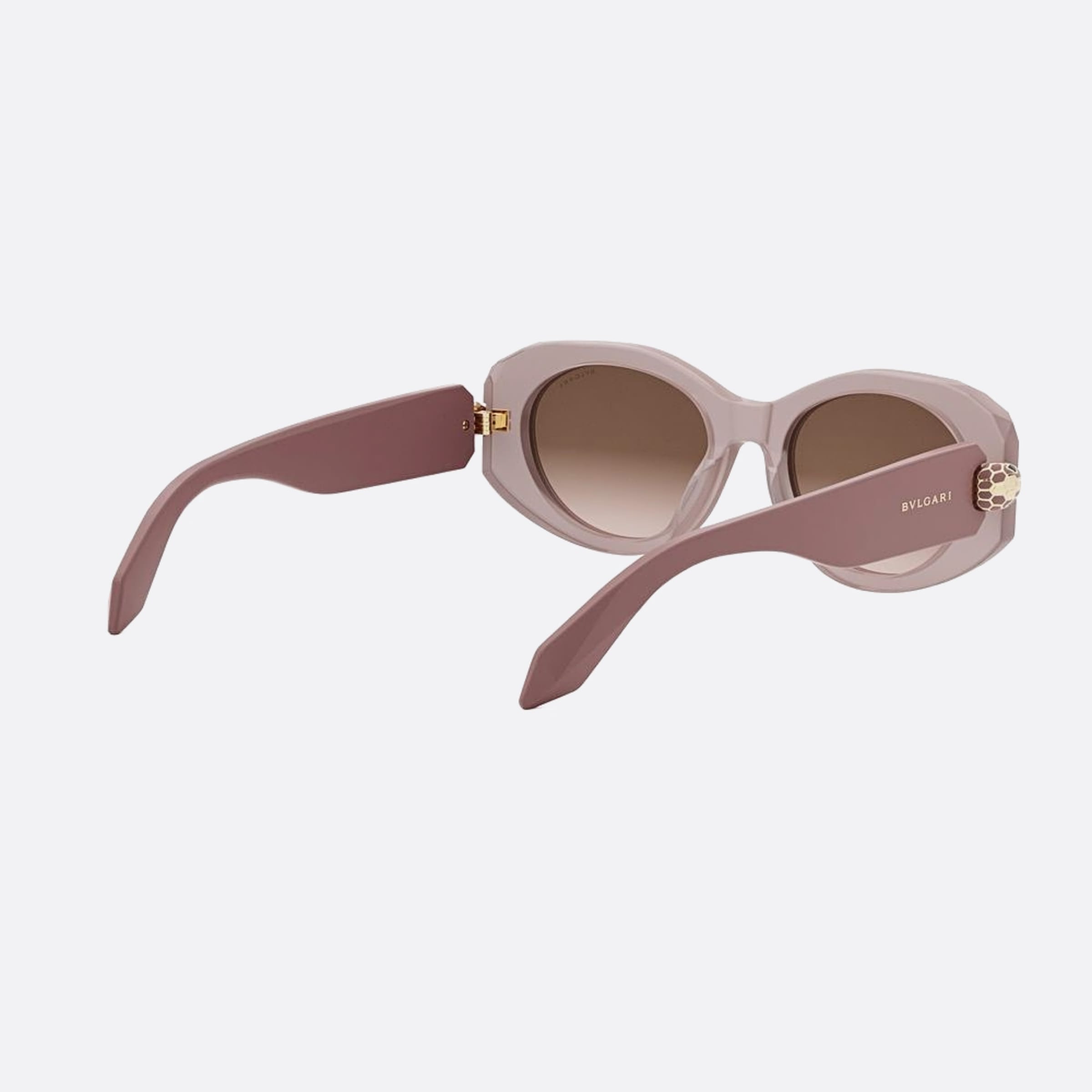 Bvlgari 52mm Serpenti Forever 72f Pink Oval Women Sunglasses - Additional Angle