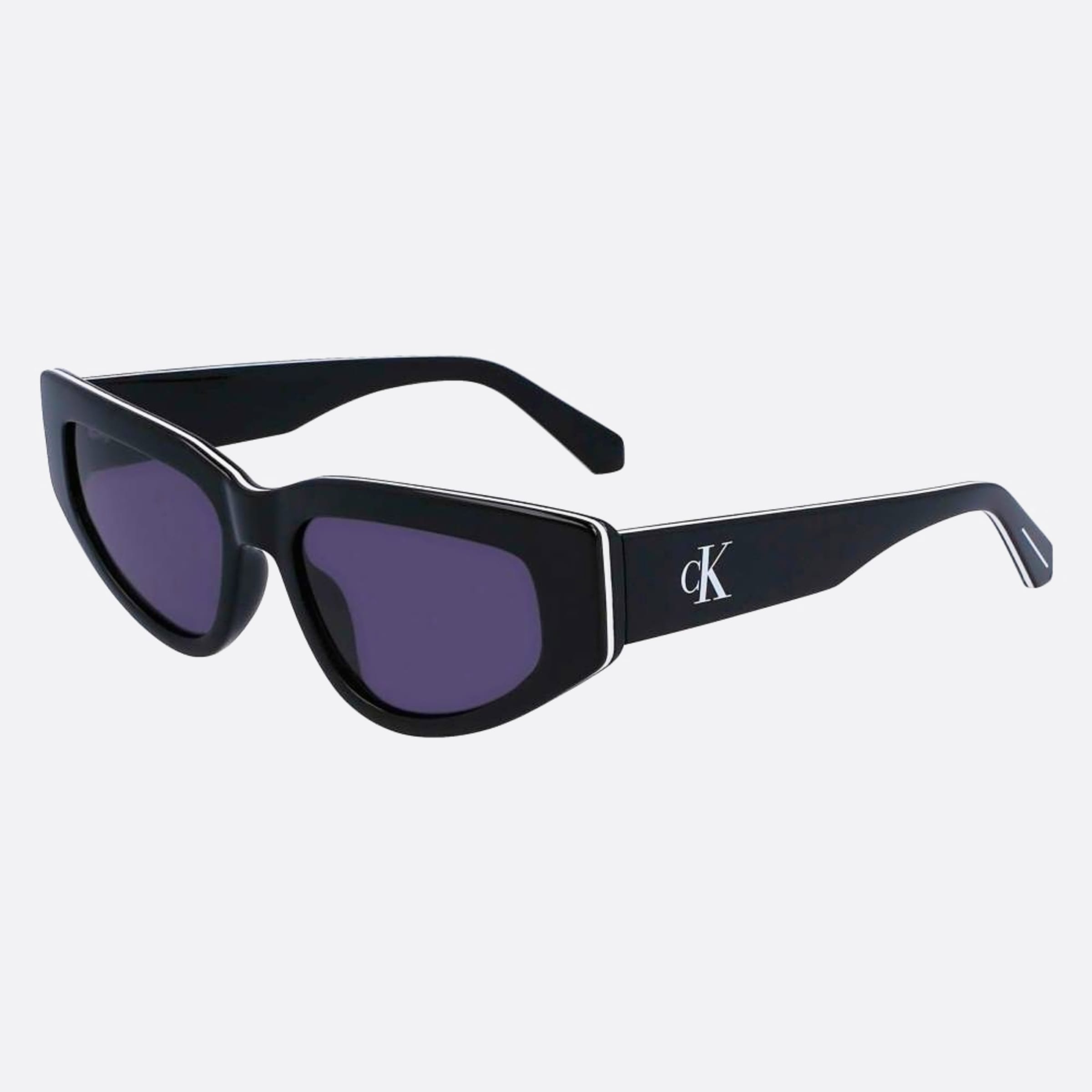 Calvin 53mm Klein Jeans Ckj23603s Black Cat Eye Women Sunglasses - Side View
