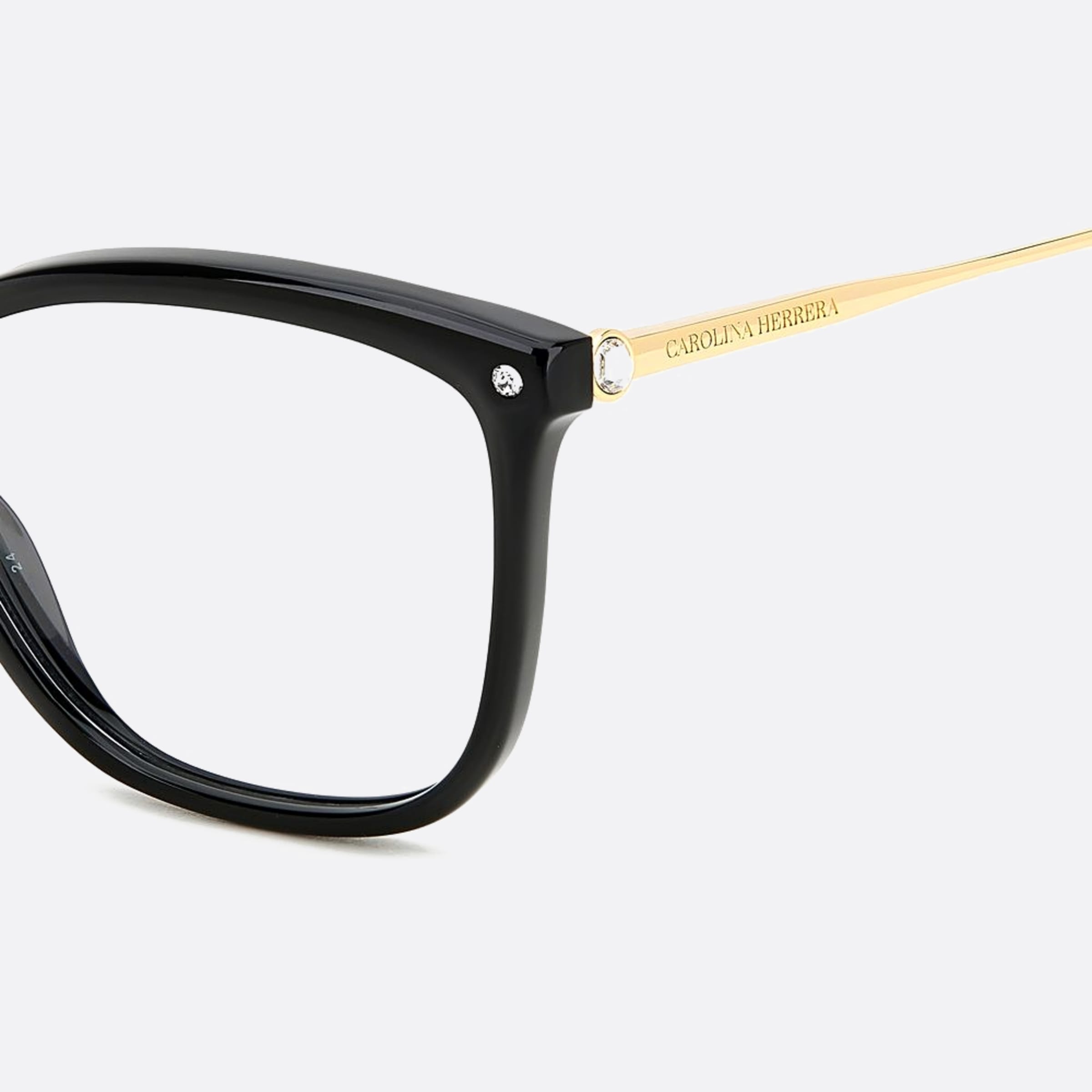 Carolina 56mm Herrera Her Black Squared Women Eyeglasses - Lifestyle Shot