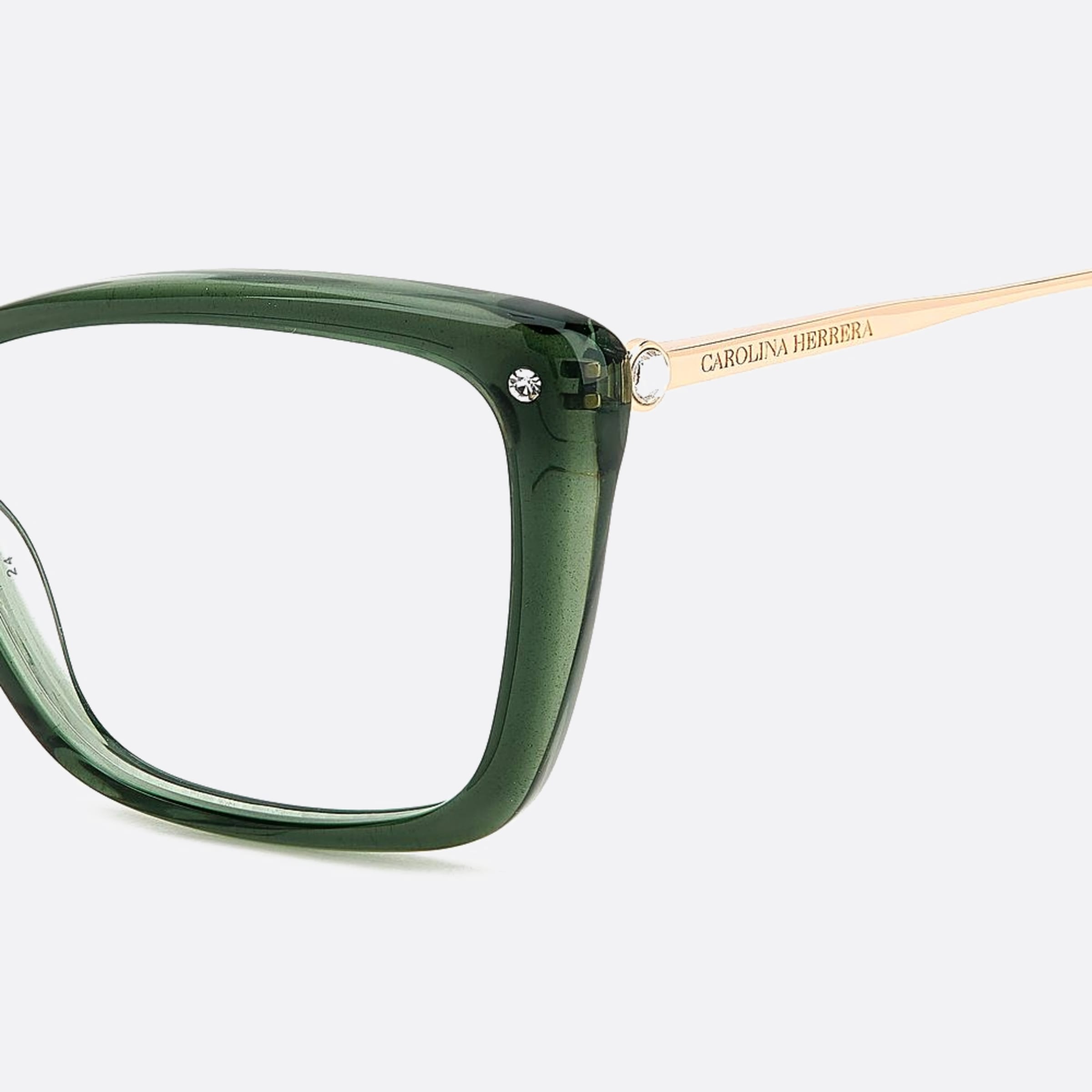 Carolina 55mm Herrera Her Vqy Green Cat Eye Women Eyeglasses - Lifestyle Shot