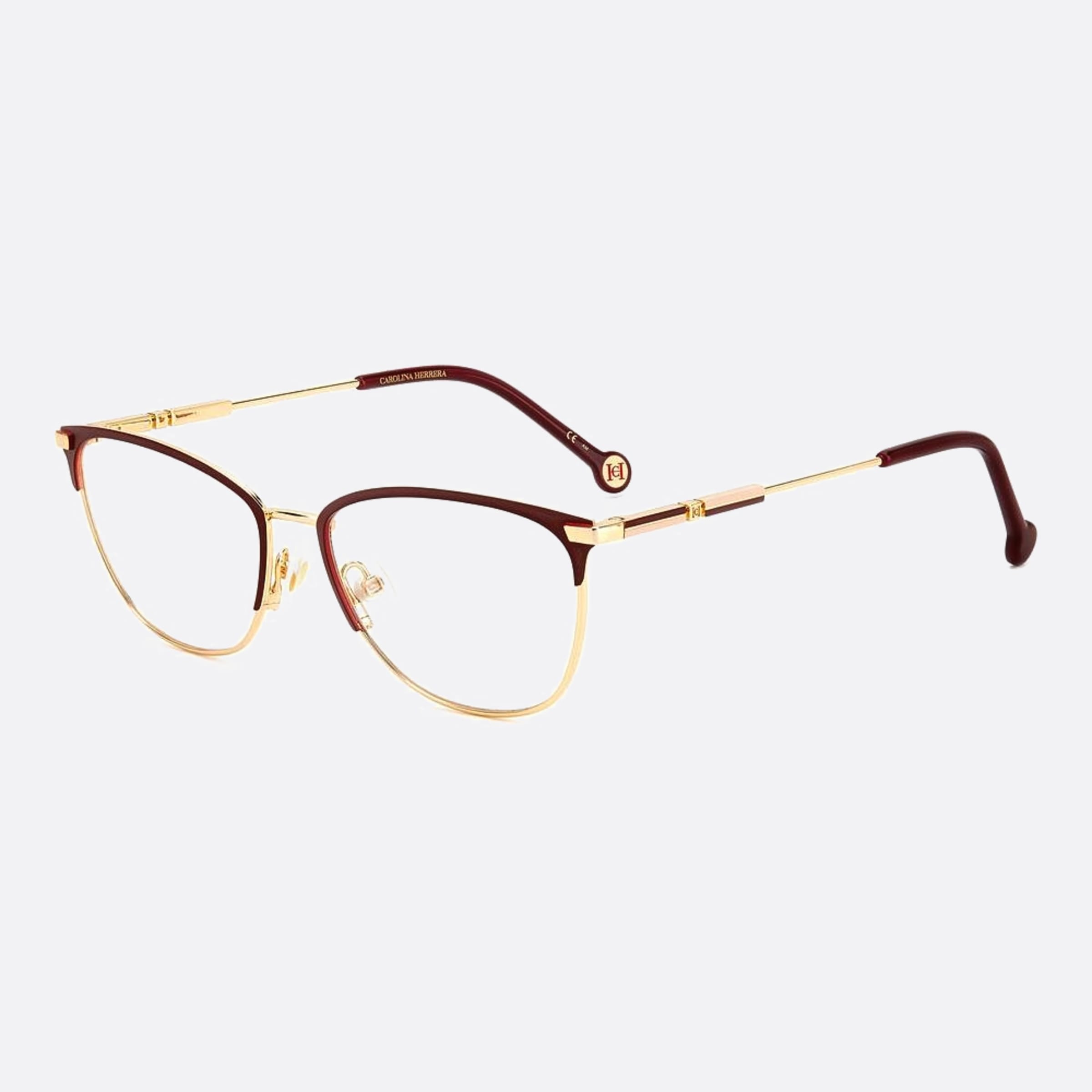 Carolina 56mm Herrera Her Noa Red Cat Eye Women Eyeglasses - Side View