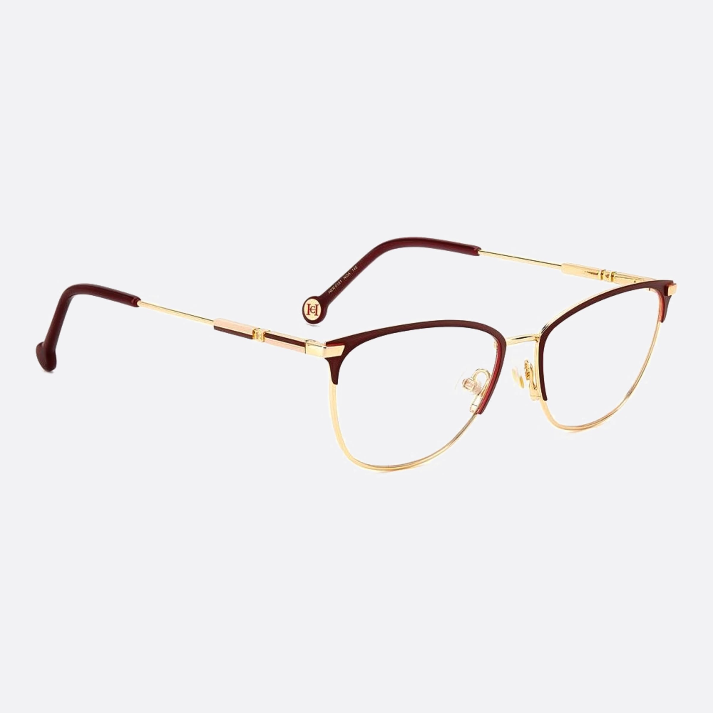 Carolina 56mm Herrera Her Noa Red Cat Eye Women Eyeglasses - Detail View