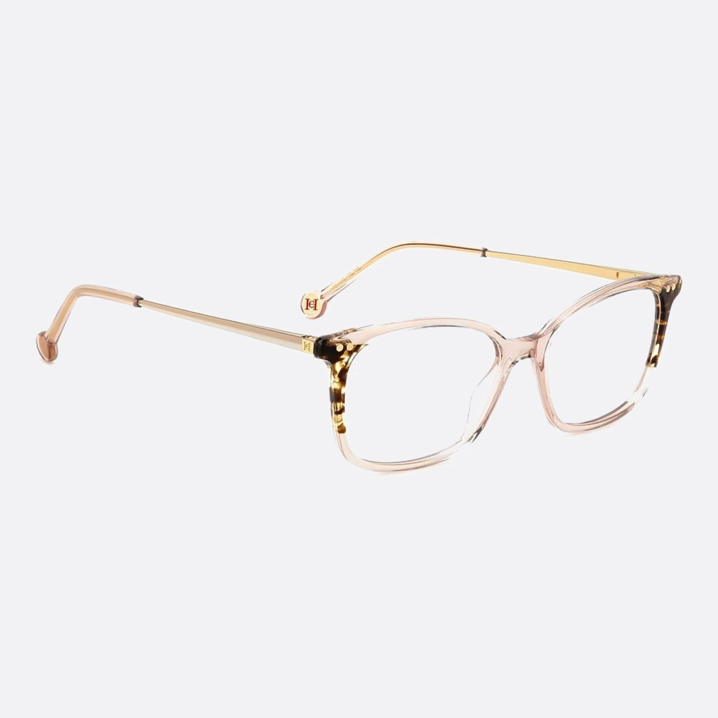 Carolina 53mm Herrera Her L93 Havana Geometric Women Eyeglasses - Detail View