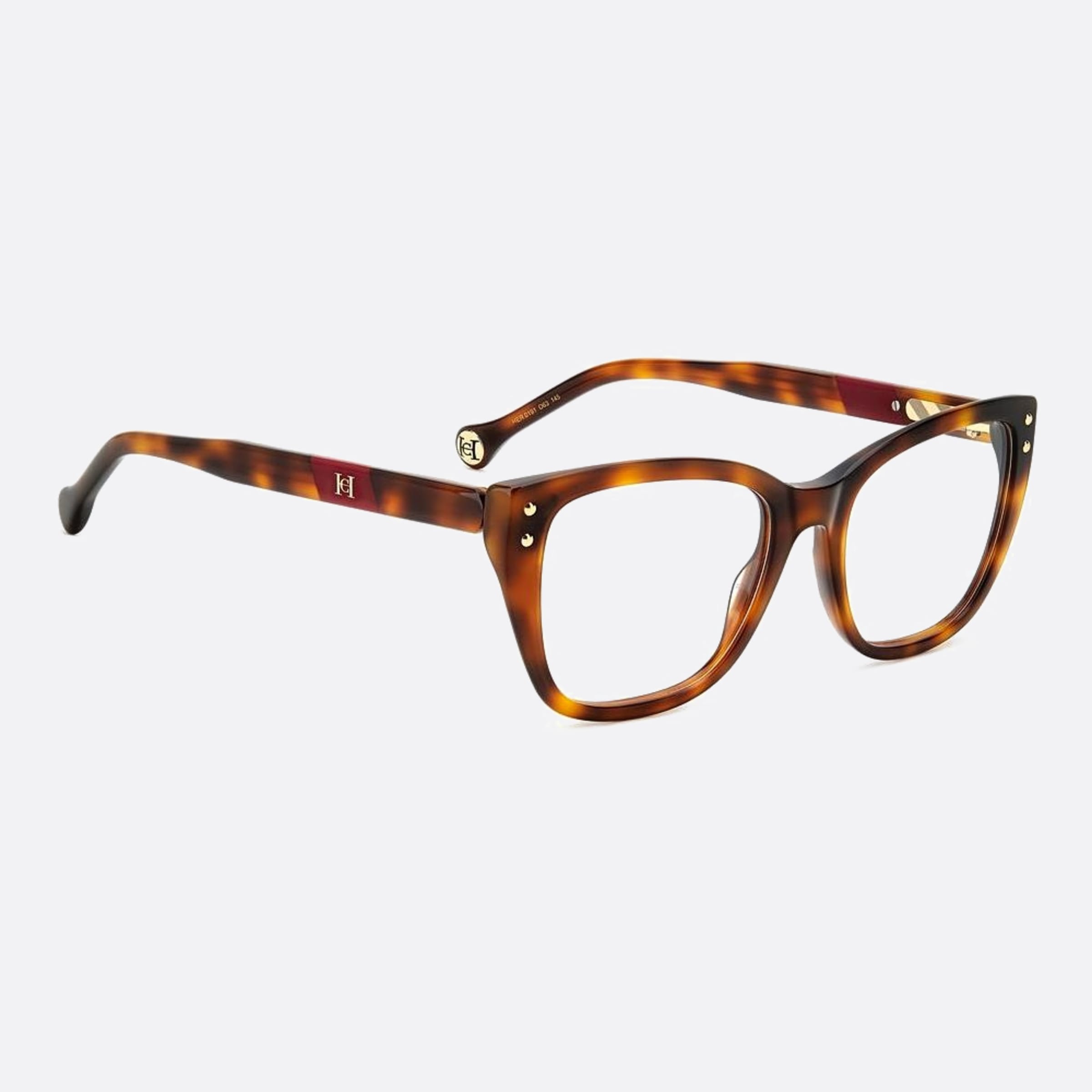 Carolina 52mm Herrera Her O63 Red Squared Women Eyeglasses - Detail View