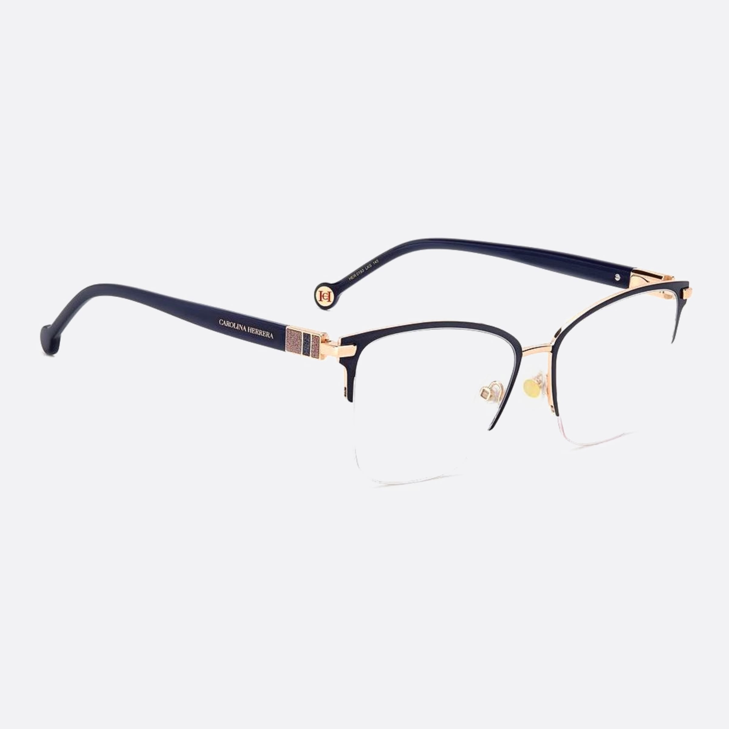 Carolina 56mm Herrera Her Lks Gold Cat Eye Women Eyeglasses - Additional Angle