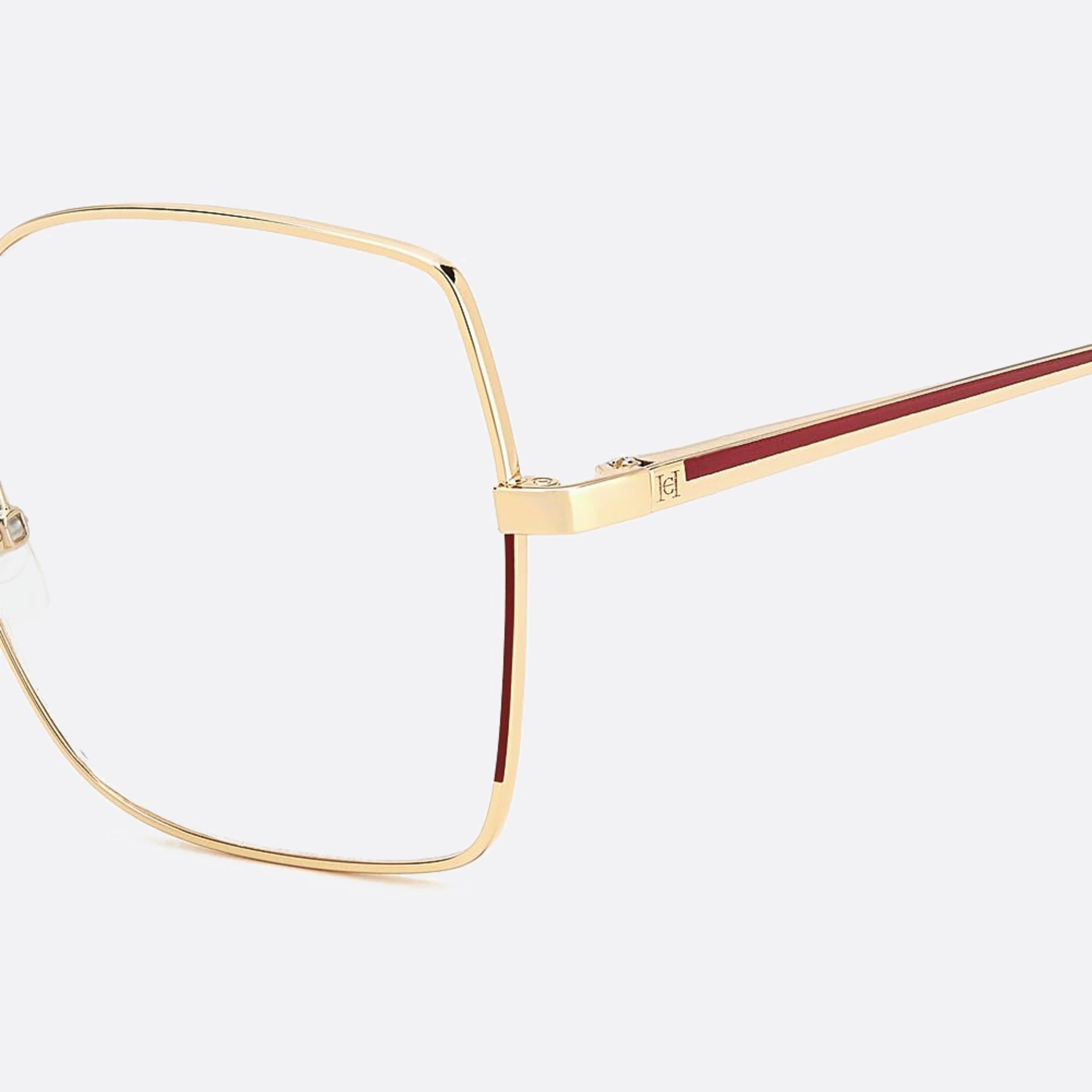 Carolina 55mm Herrera Her 6k3 Gold Squared Women Eyeglasses - Detail View