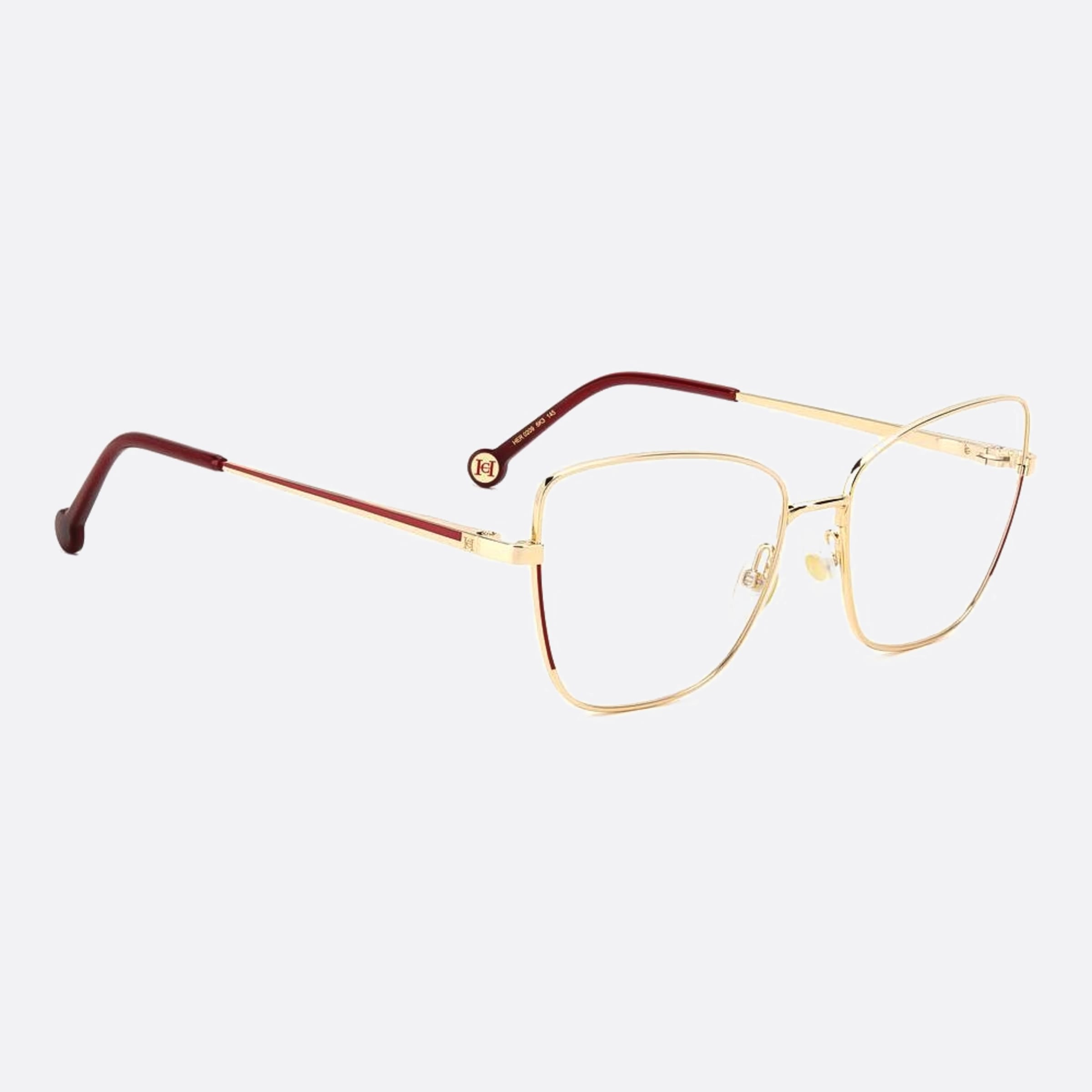 Carolina 56mm Herrera Her 6k3 Gold Geometric Women Eyeglasses - Lifestyle Shot